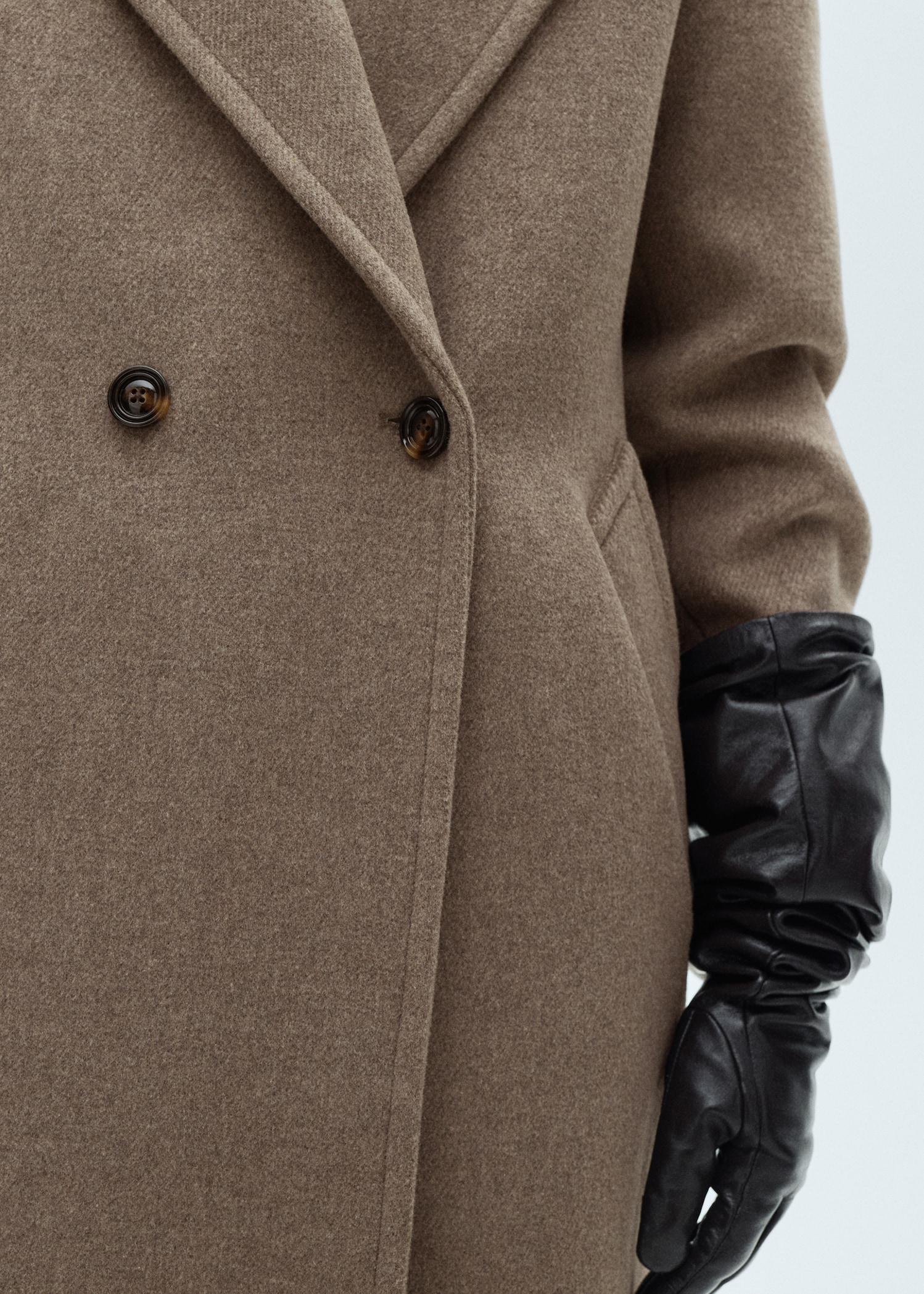 Lapels wool coat - Details of the article 2