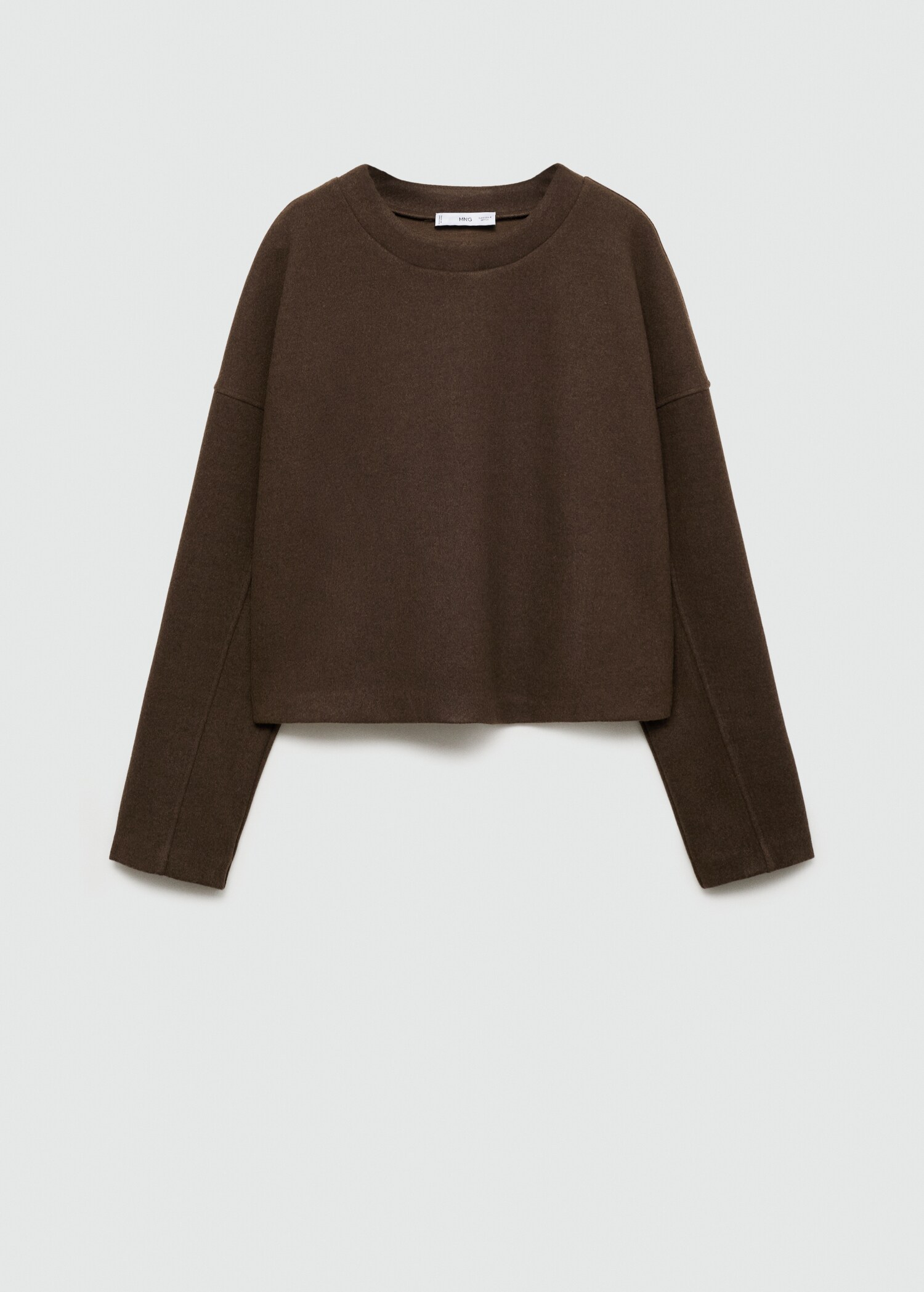 Sweat-shirt droit tissu éponge - Article sans modèle