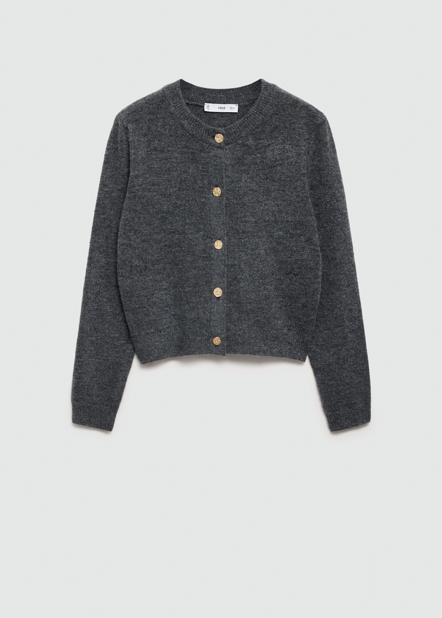 Knitted cardigan with jewel button - Article without model