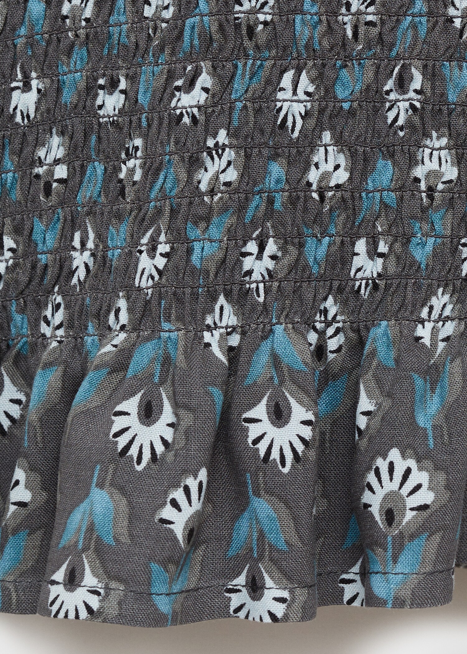 Vestido estampado detalle fruncido - Detalle del artículo 0