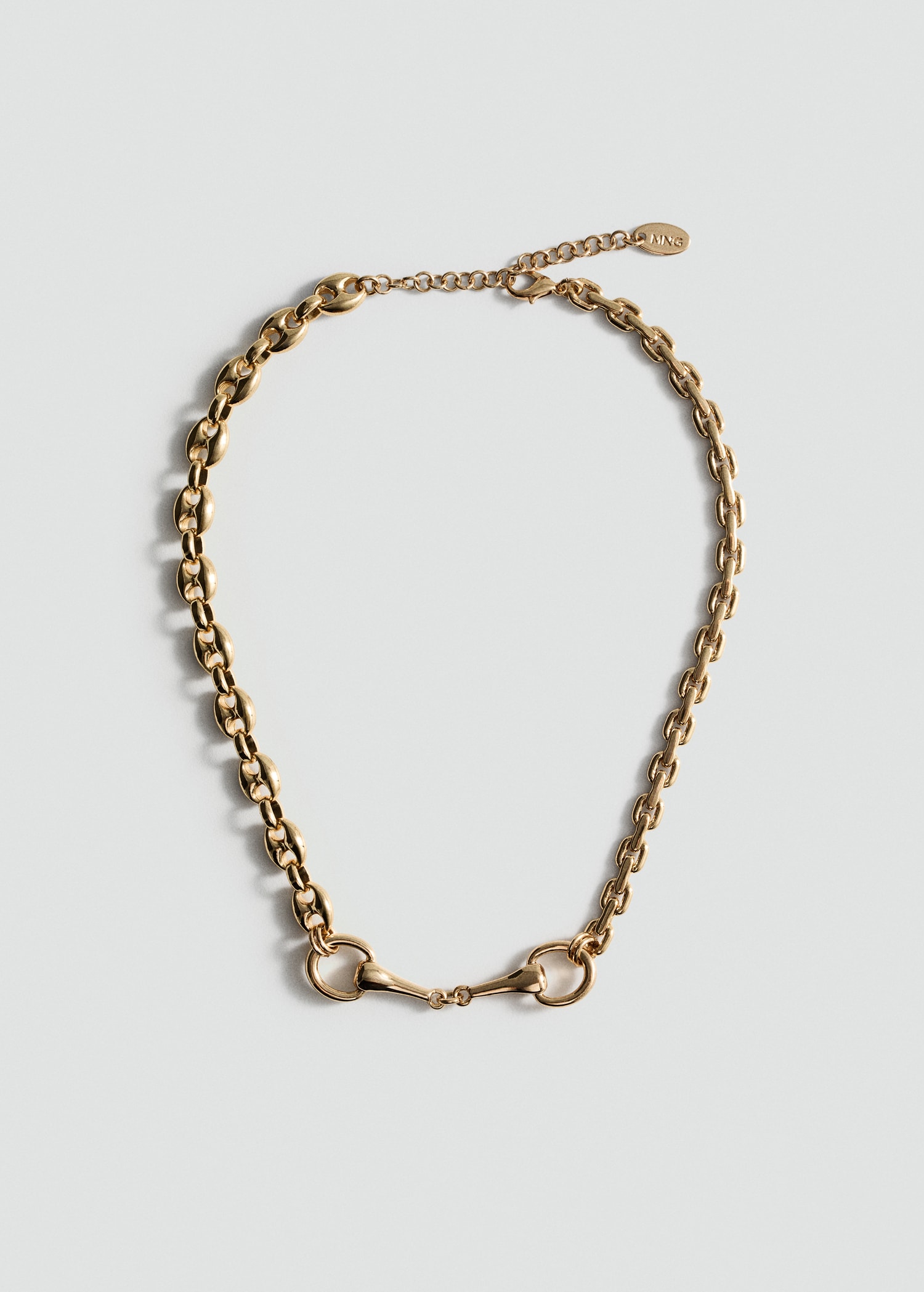 Collier maillons combinés - Article sans modèle