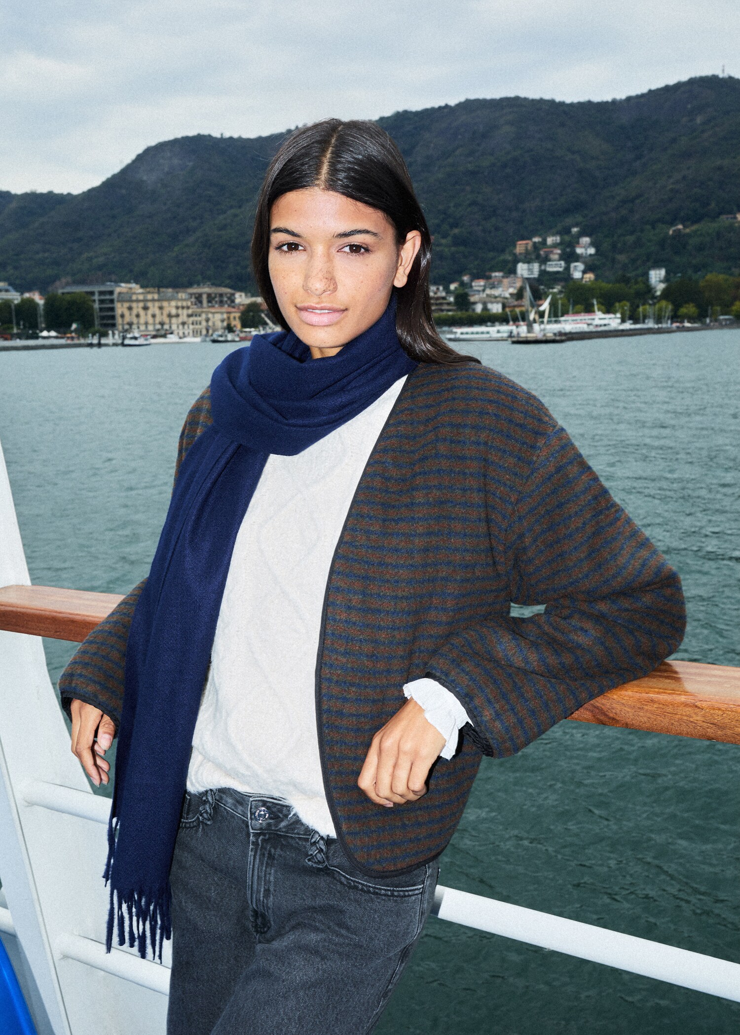Checked texture jacket - Details of the article 5