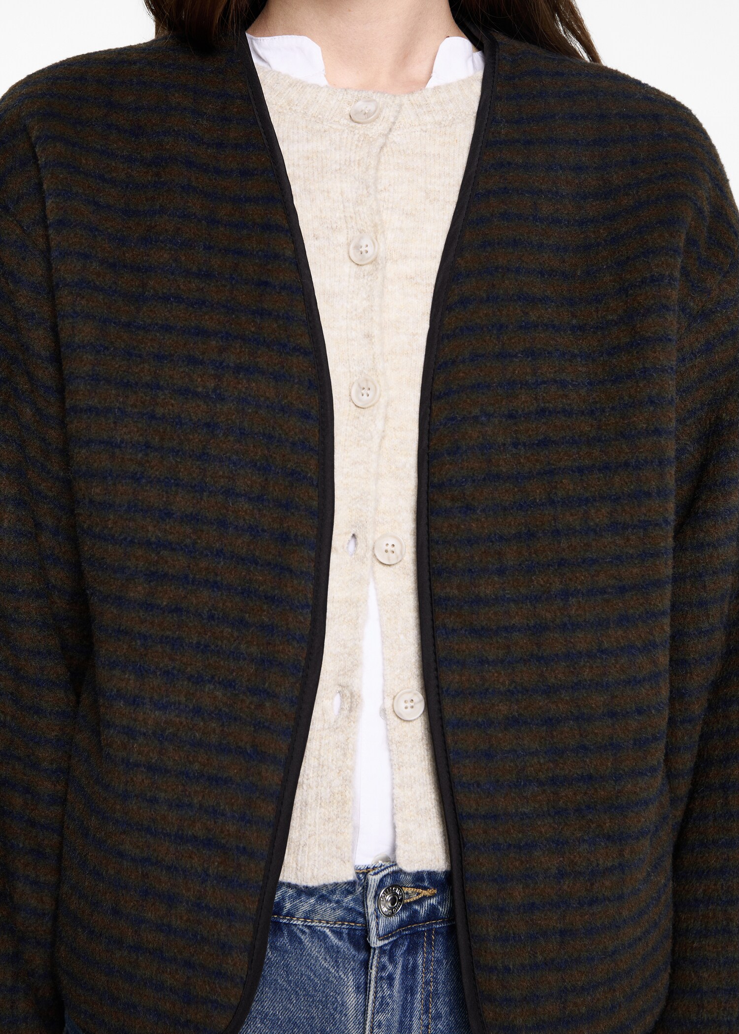 Checked texture jacket - Details of the article 6