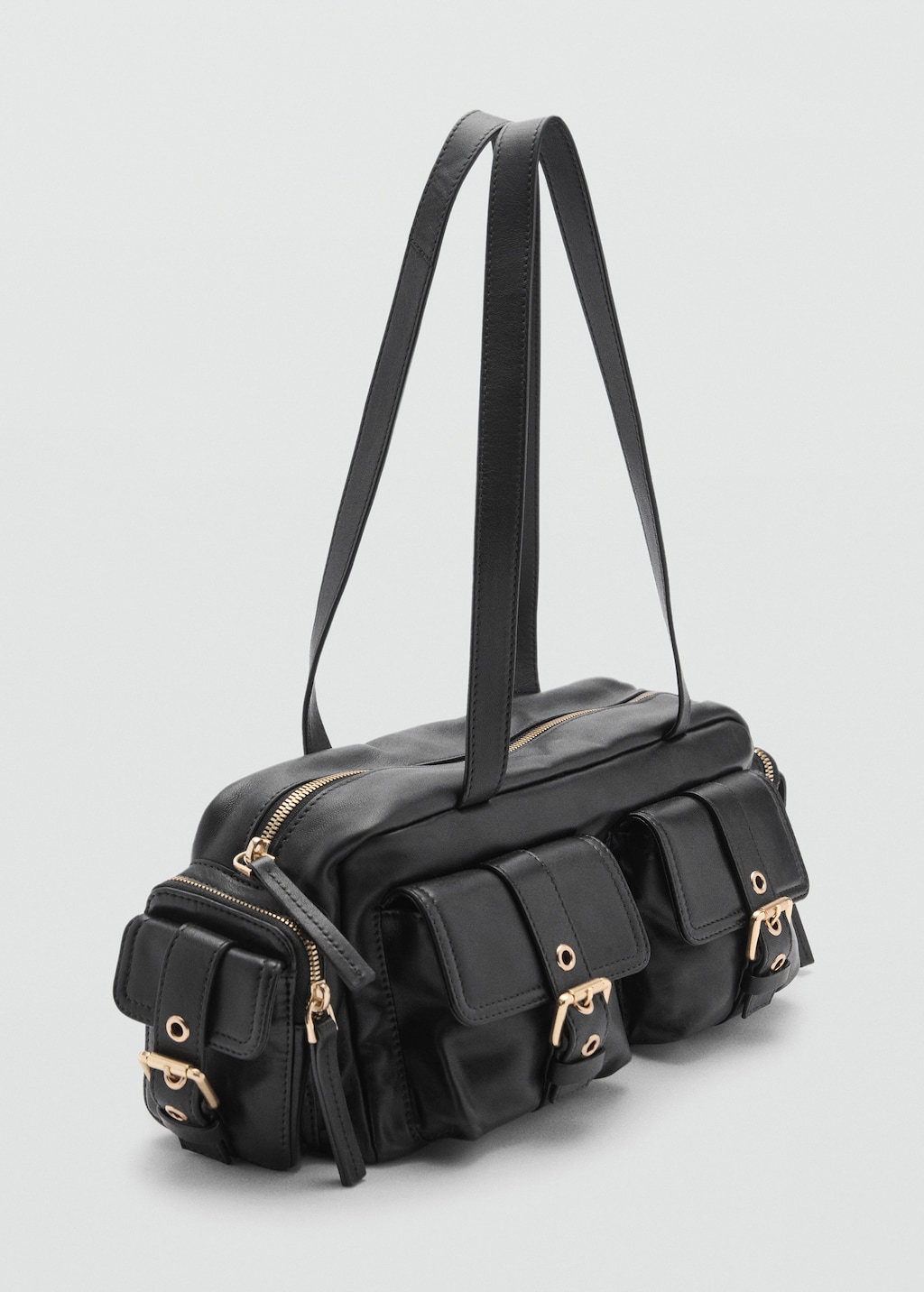 Handbag with pockets sale