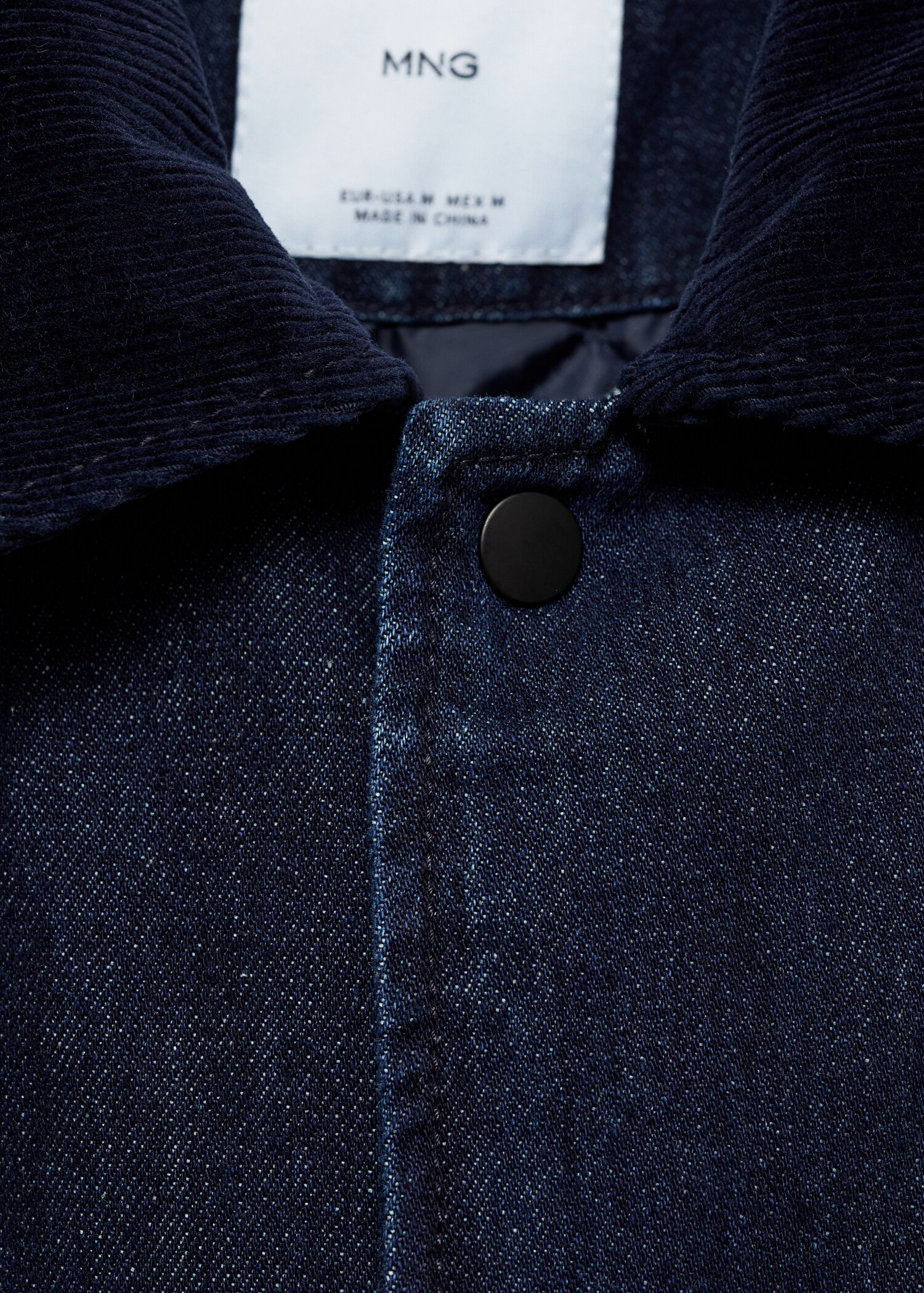 Corduroy collar denim jacket - Details of the article 8