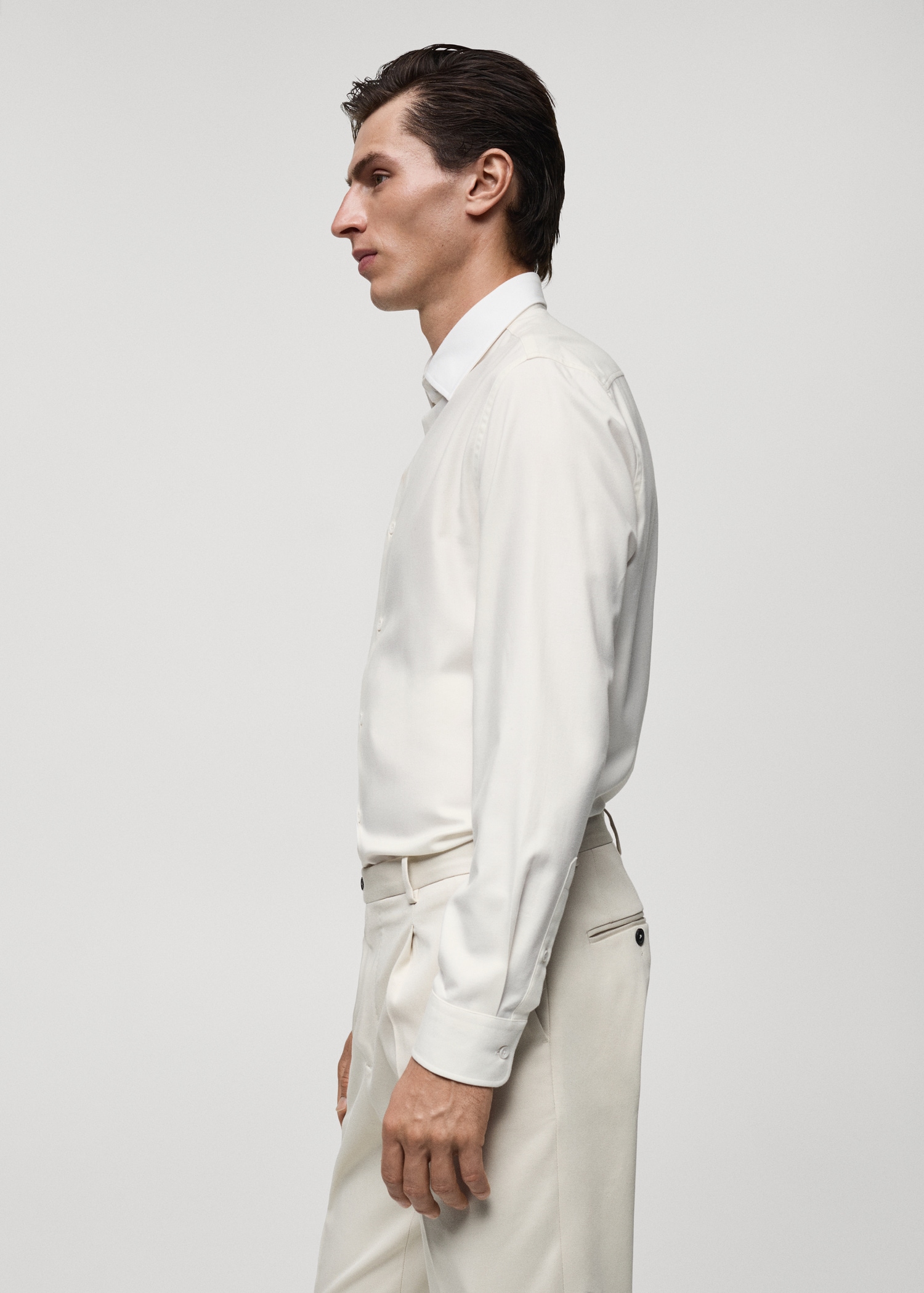 Camisa traje cashmere y algodón - Detalle del artículo 2