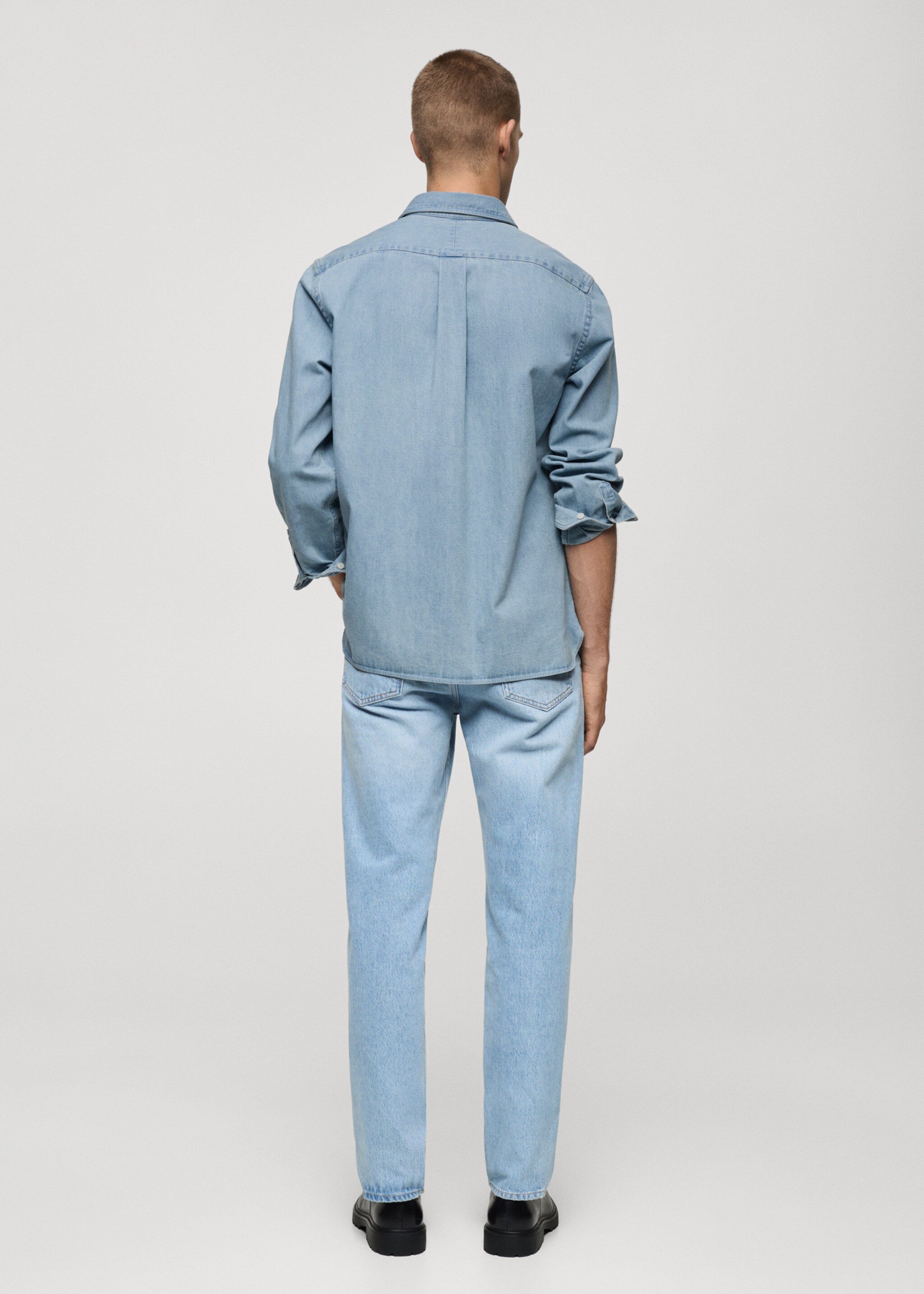 Regular-fit denim shirt - Reverse of the article