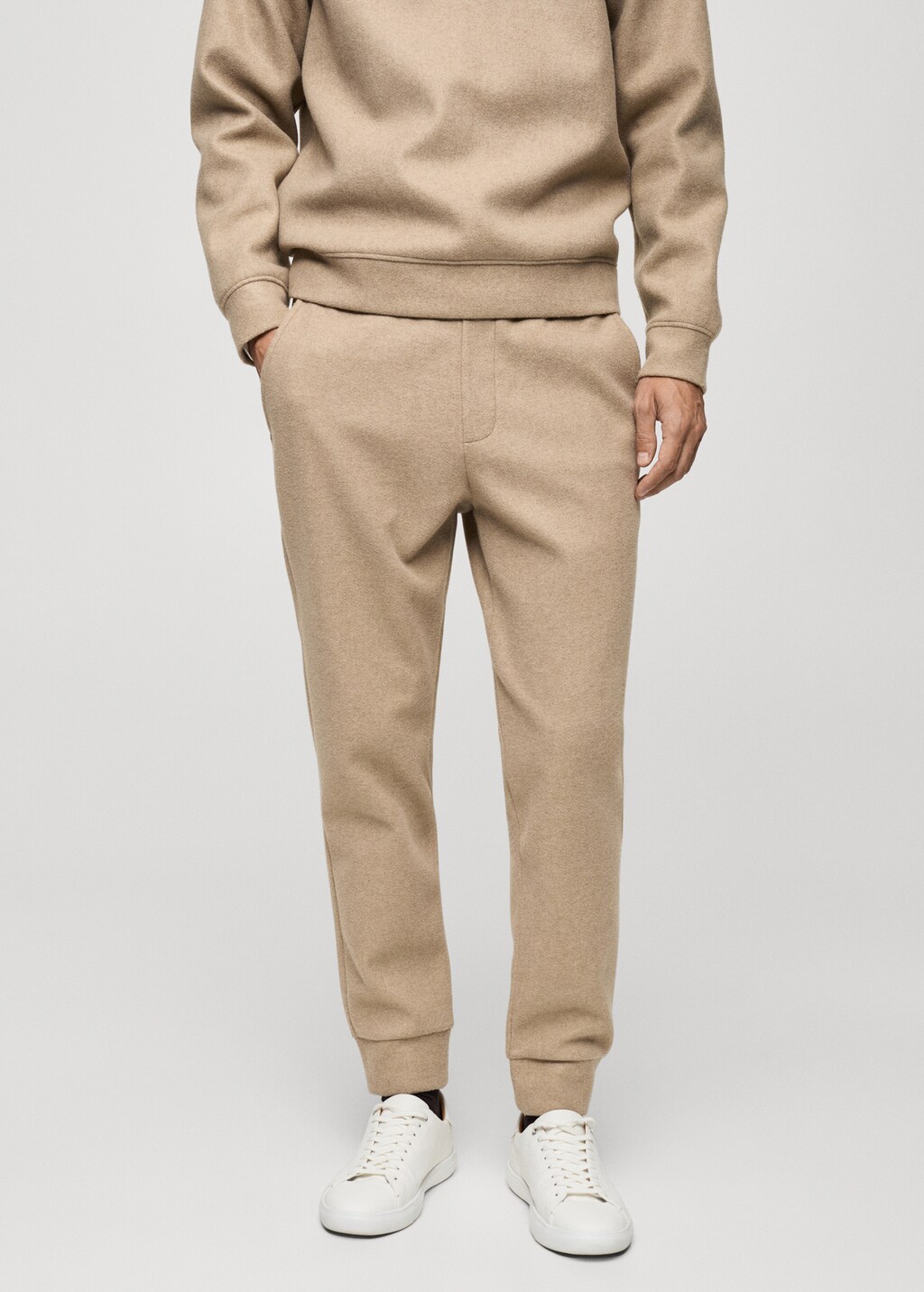 Flannel joggers with drawstring Men MANGO United Kingdom