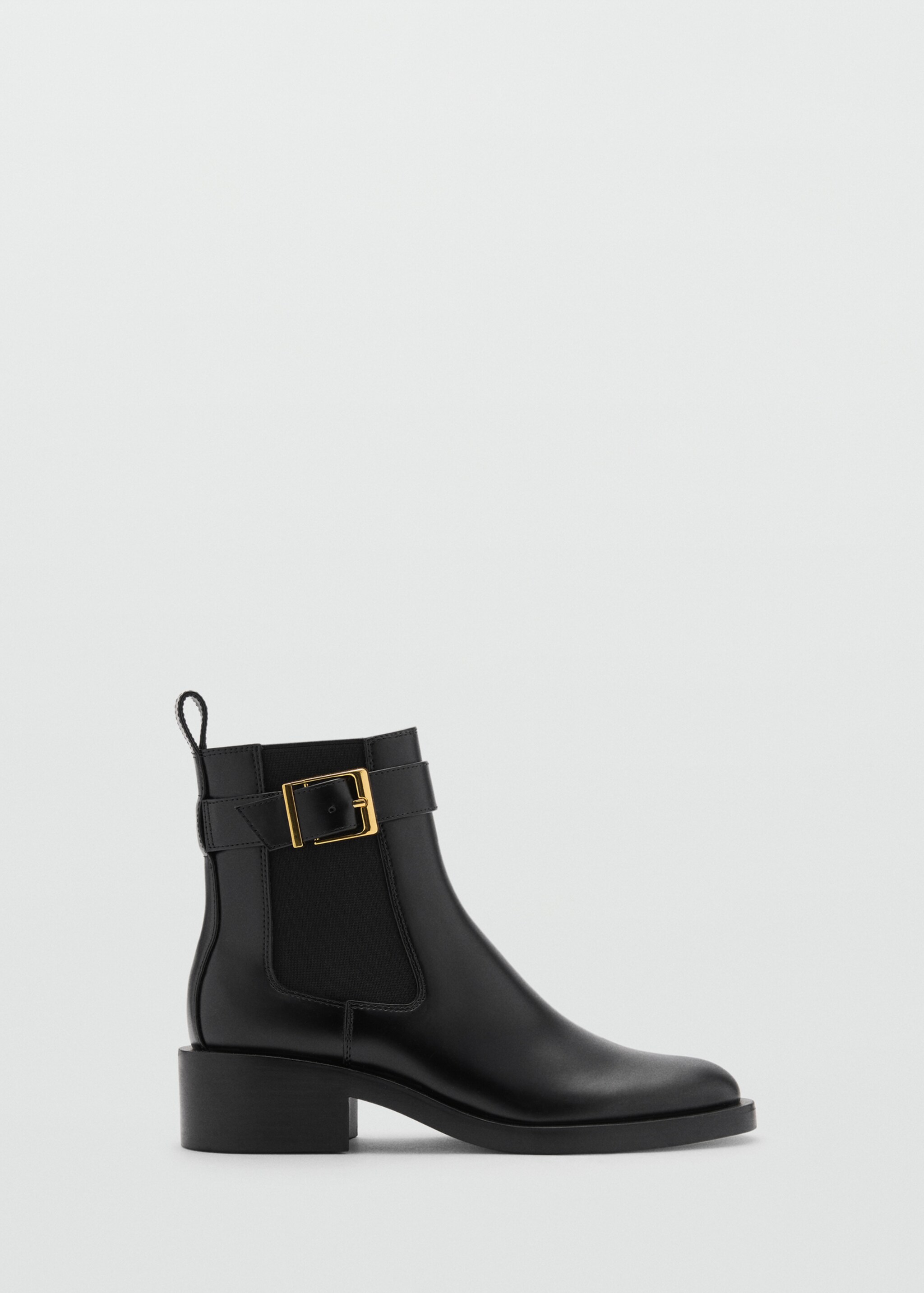 Bottines boucle empiècement élastique - Article sans modèle
