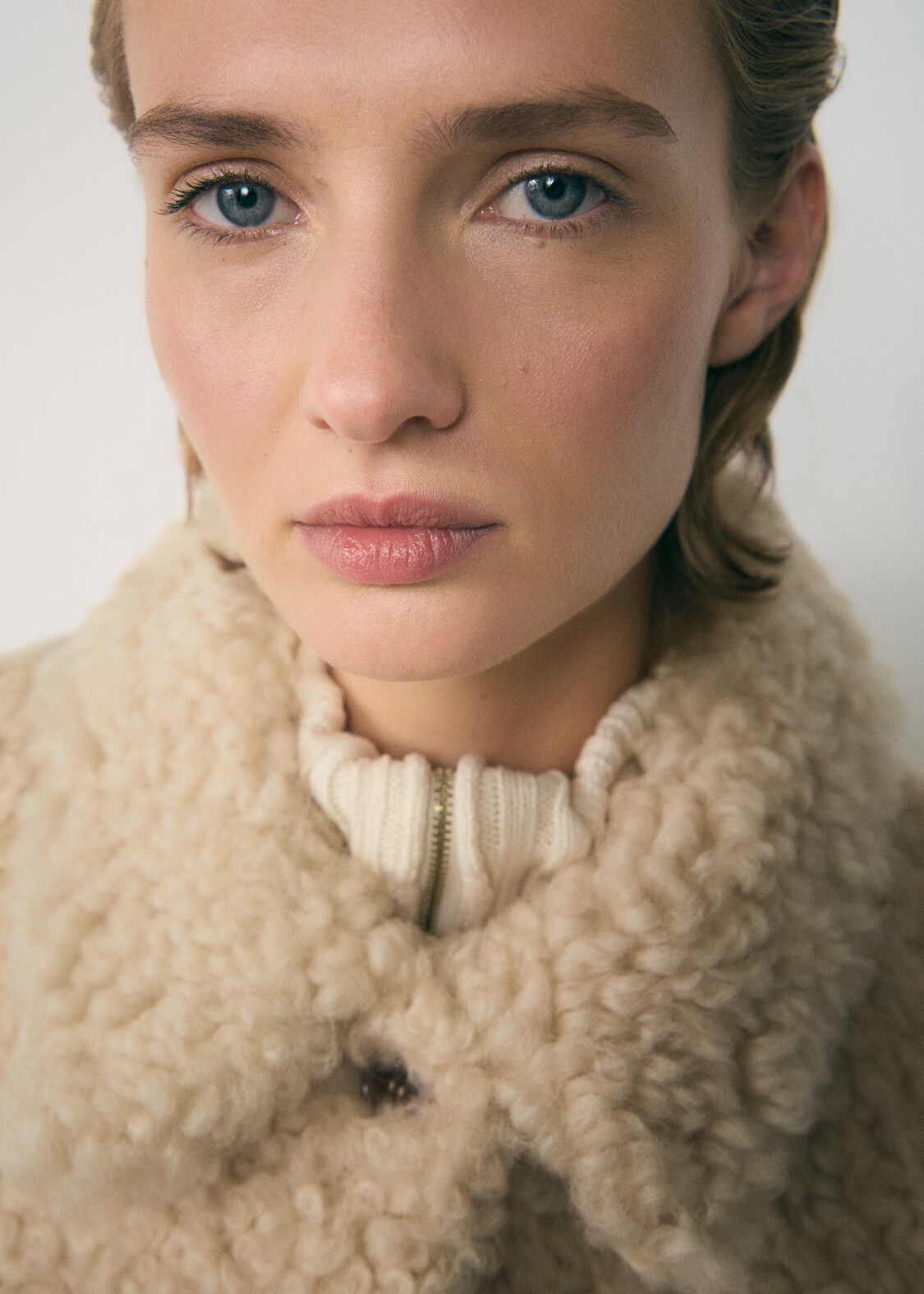 Shearling leather coat - Women | MANGO United Kingdom