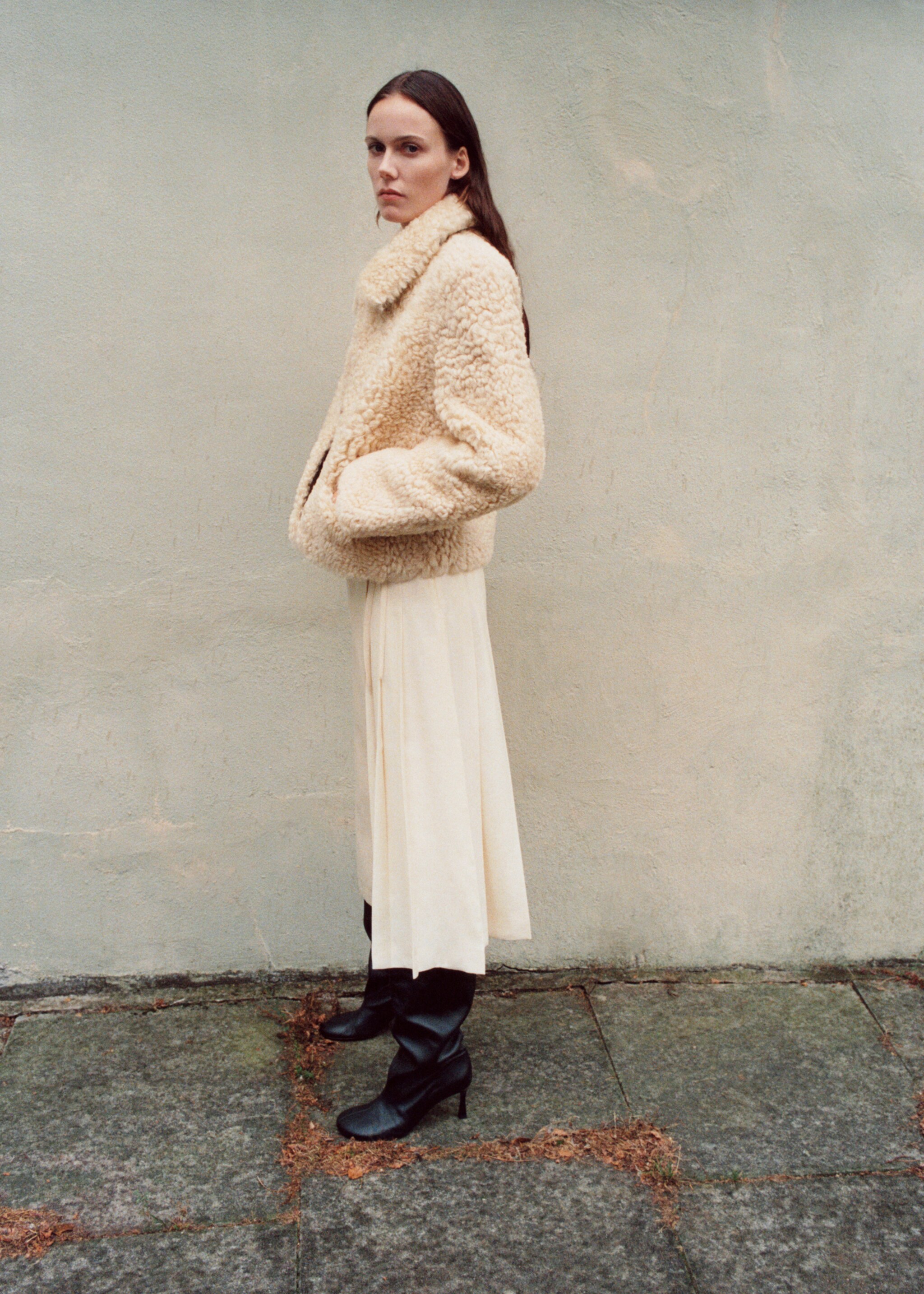 Shearling leather coat - Details of the article 7