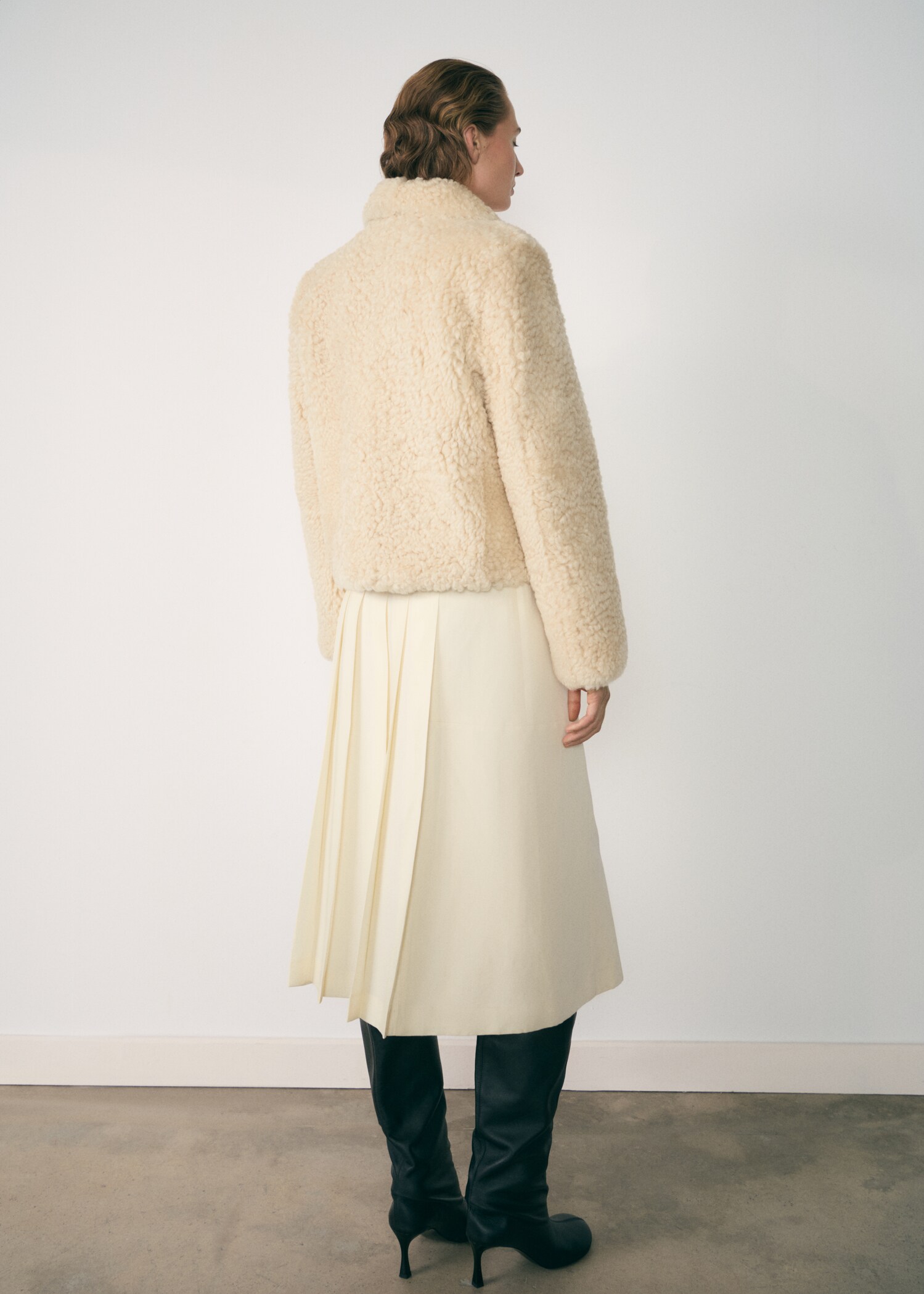 Manteau cuir mouton retourné - Verso de l’article