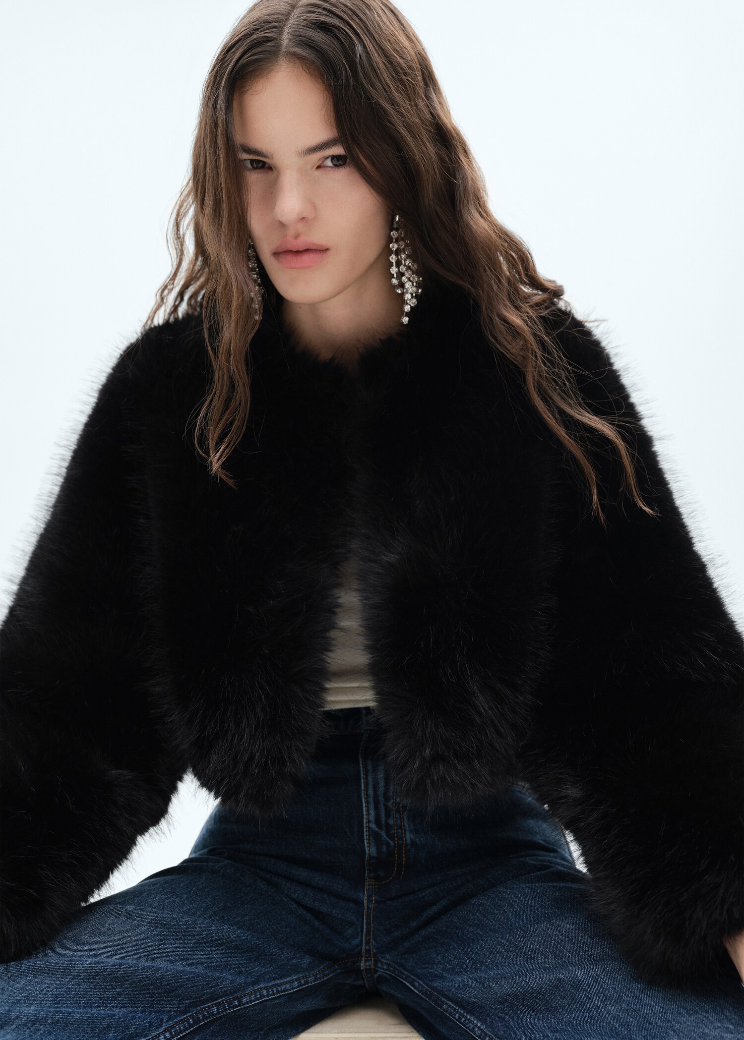 Fur effect jacket - Details of the article 4