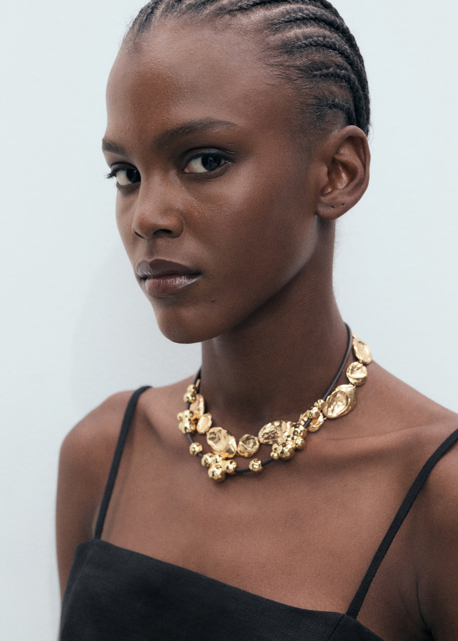 Semi-transparent studded shirt - Details of the article 1