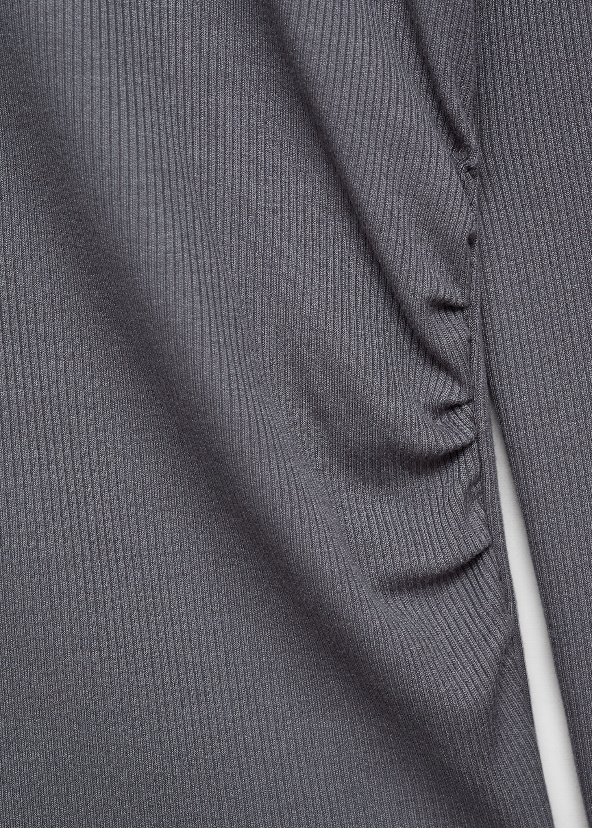 Ribbed hooded sweatshirt - Details of the article 0
