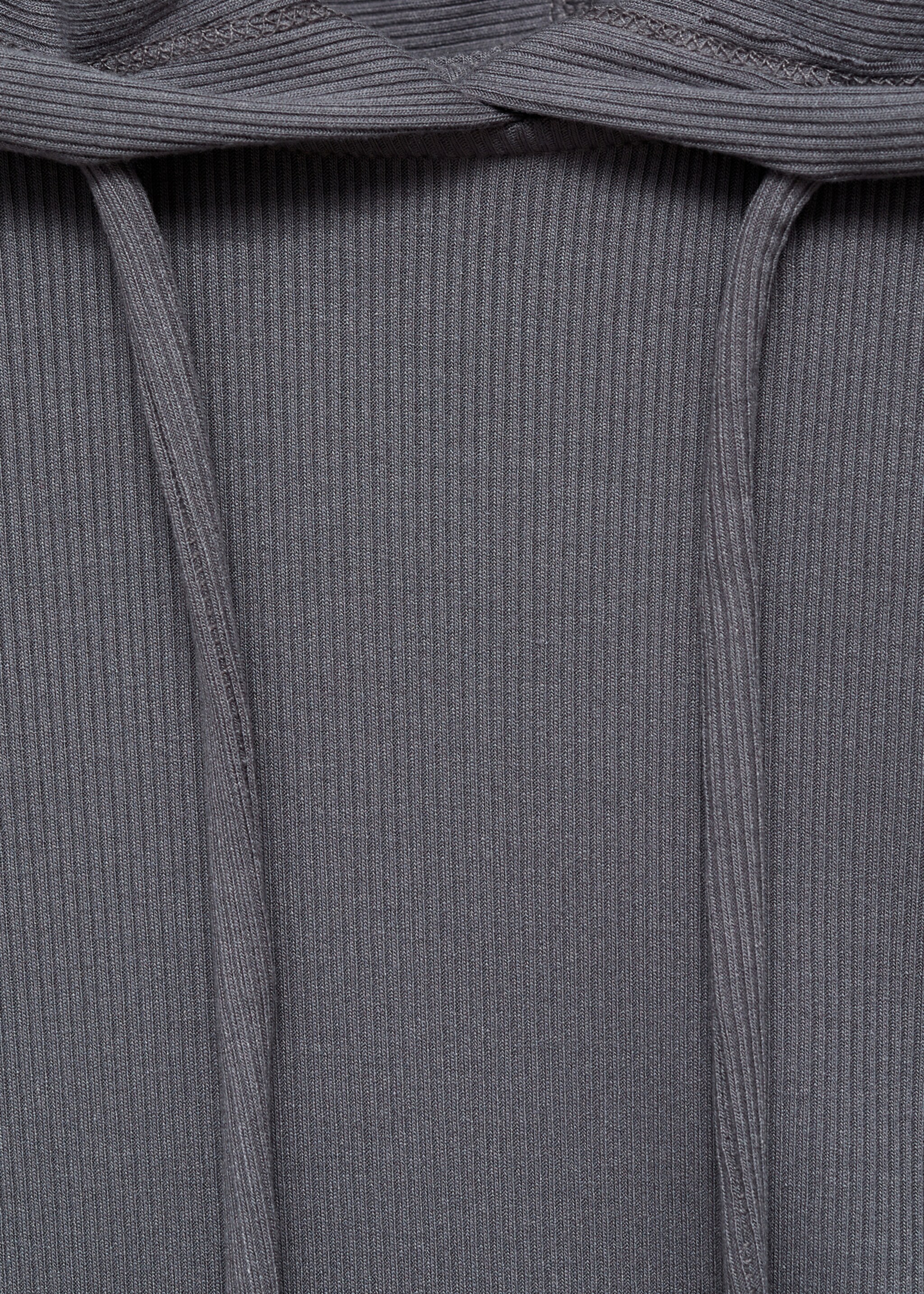 Ribbed hooded sweatshirt - Details of the article 8