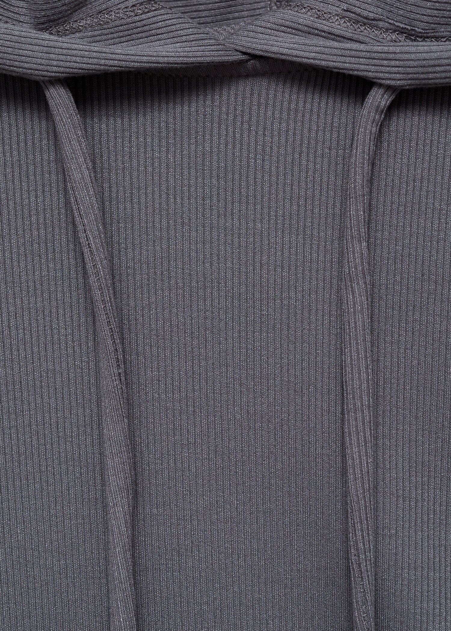 Ribbed hooded sweatshirt - Details of the article 8
