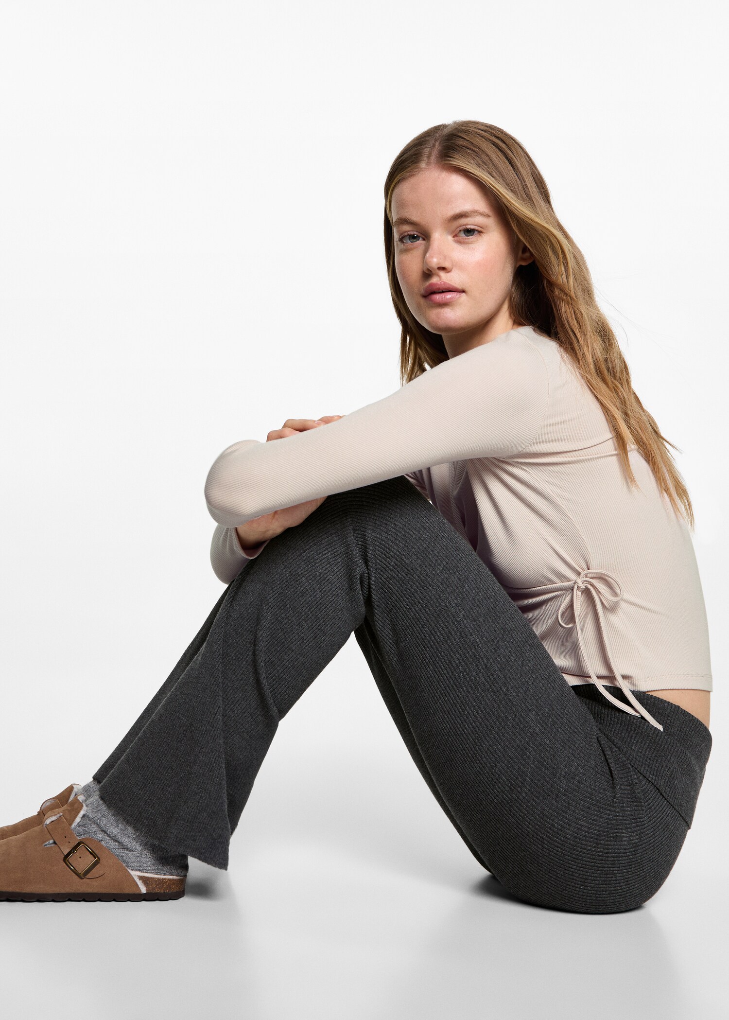 Legging flare maille côtelée - Détail de l'article 2