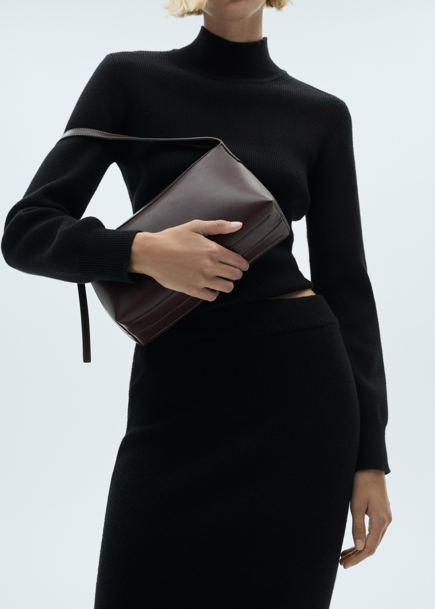 Ribbed midi skirt - Details of the article 6