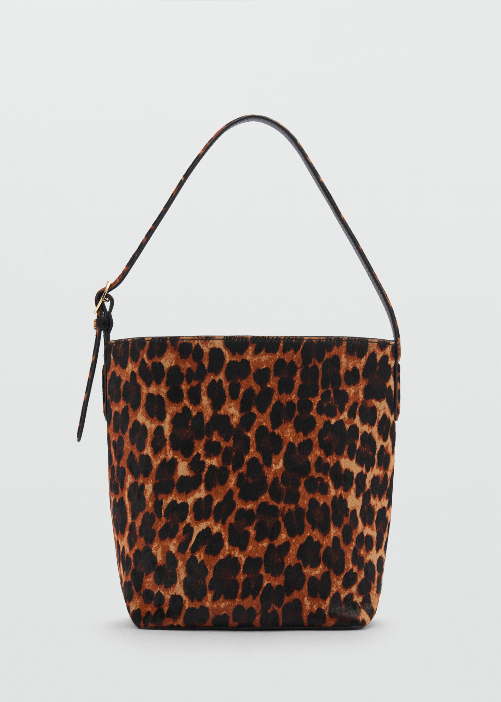 Leopard-print leather bag - Article without model