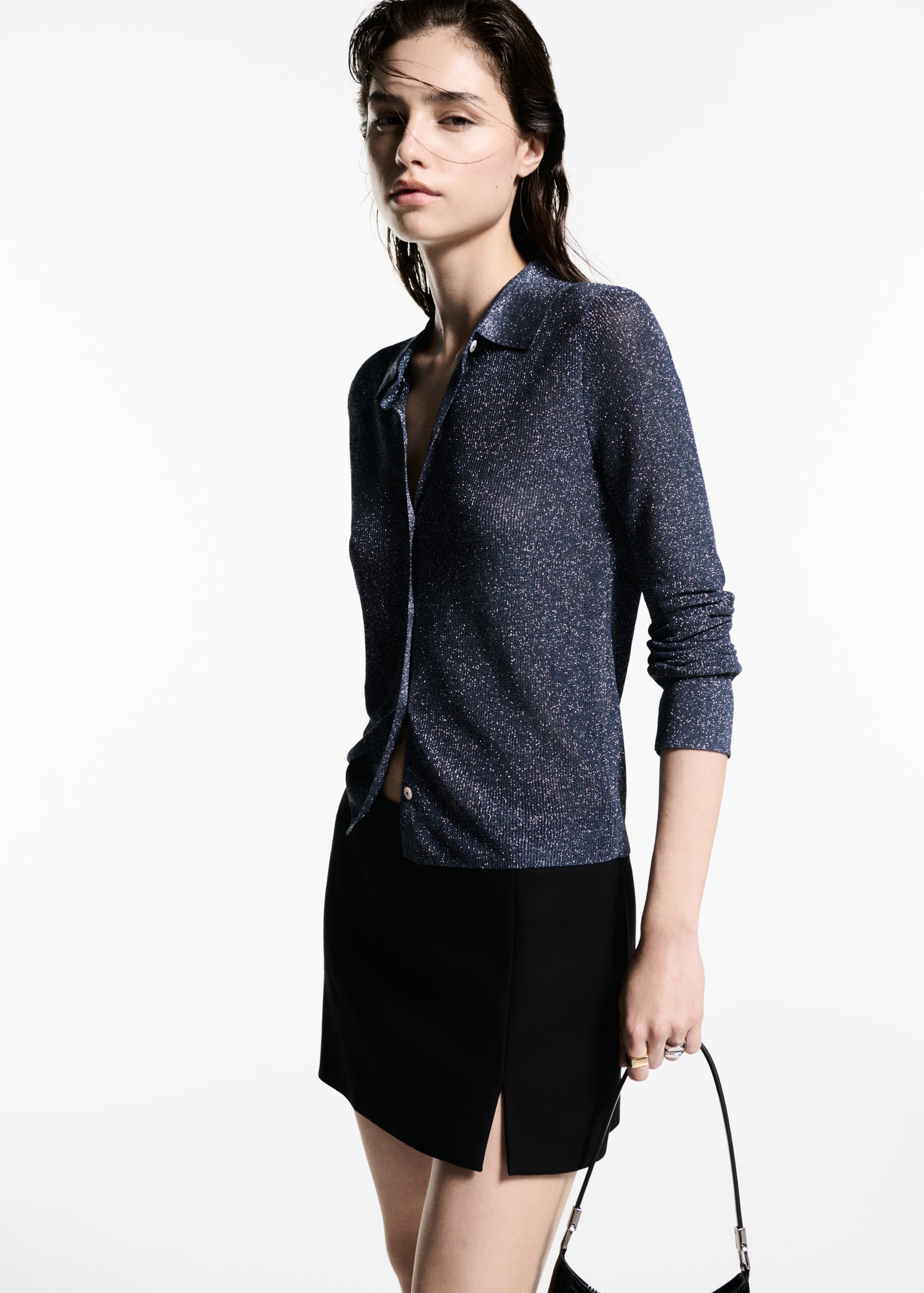 Chemise maille Lurex - Plan moyen