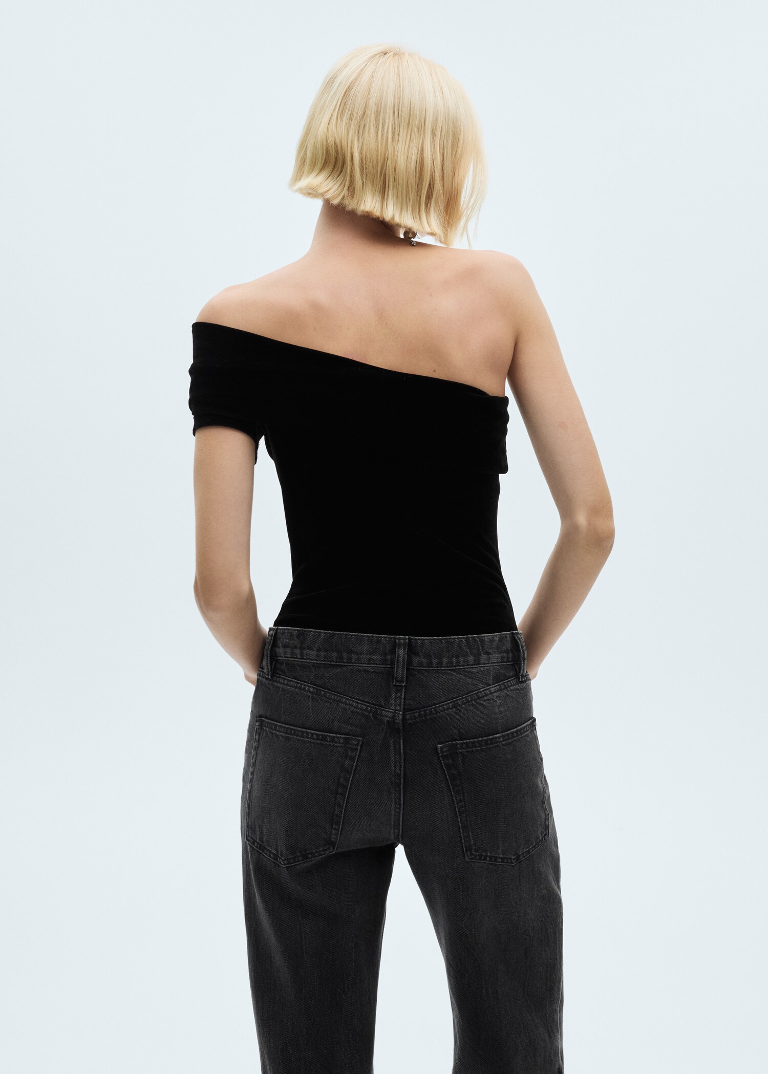 Body asymétrique velours - Verso de l’article