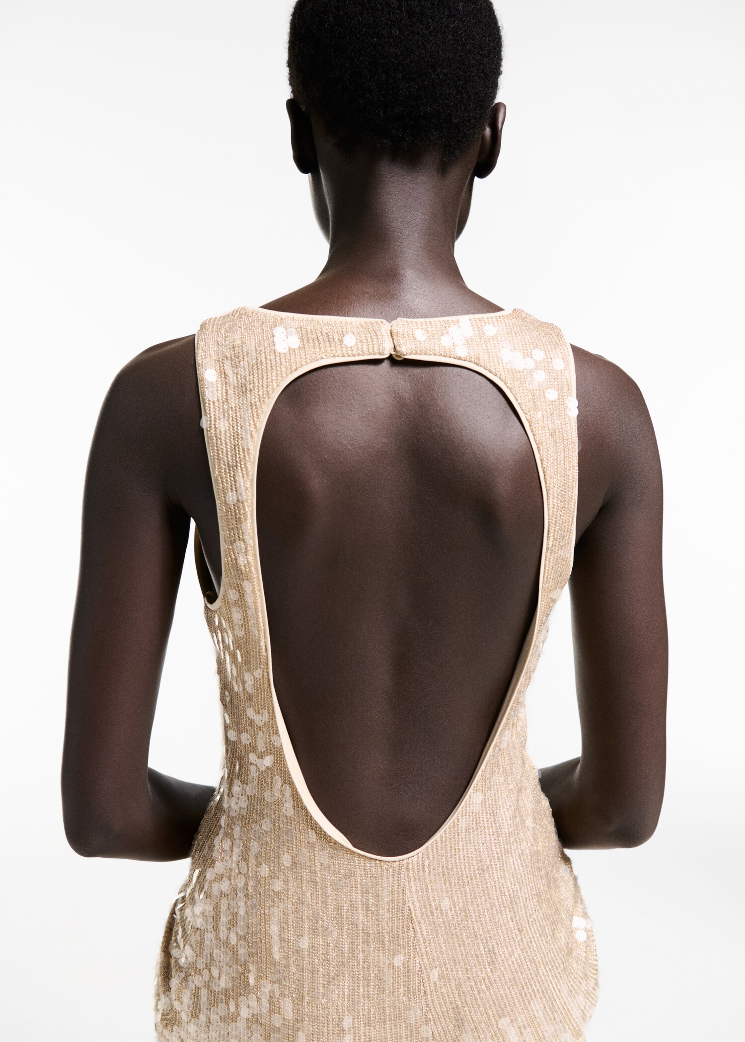 Scoop-back sequin dress - Details of the article 6