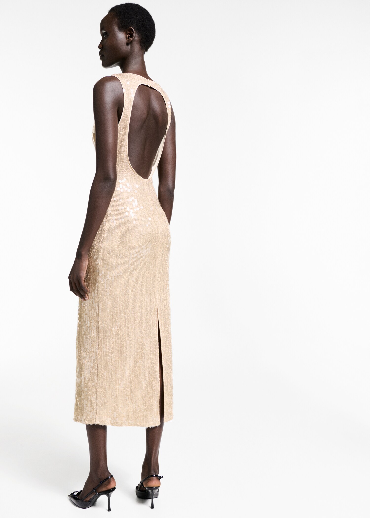 Scoop-back sequin dress - Reverse of the article