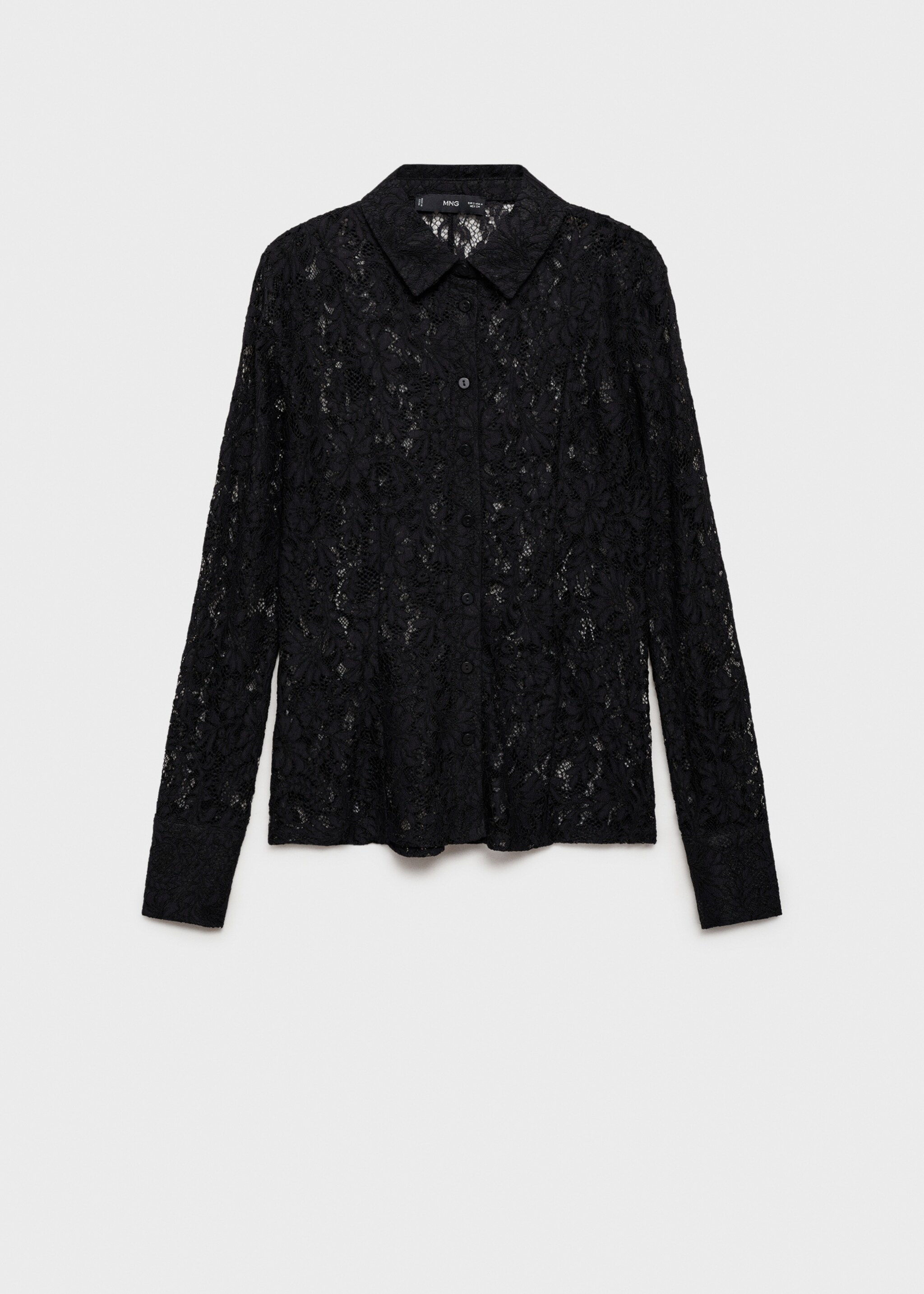 Transparent lace shirt - Article without model