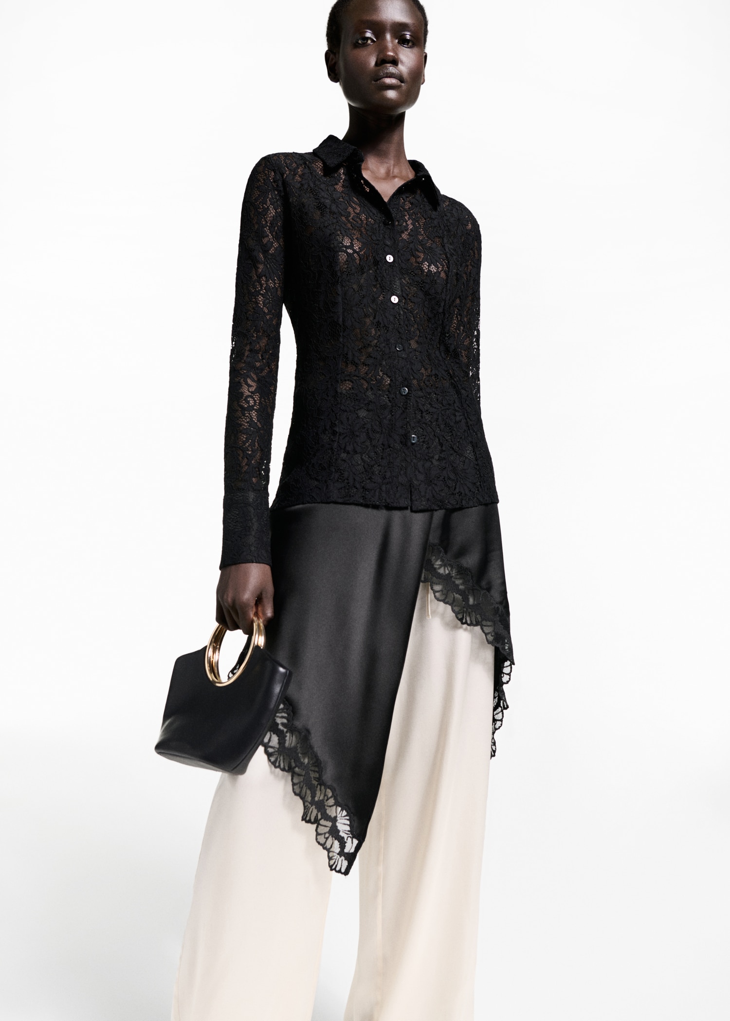 Transparent lace shirt - Details of the article 2