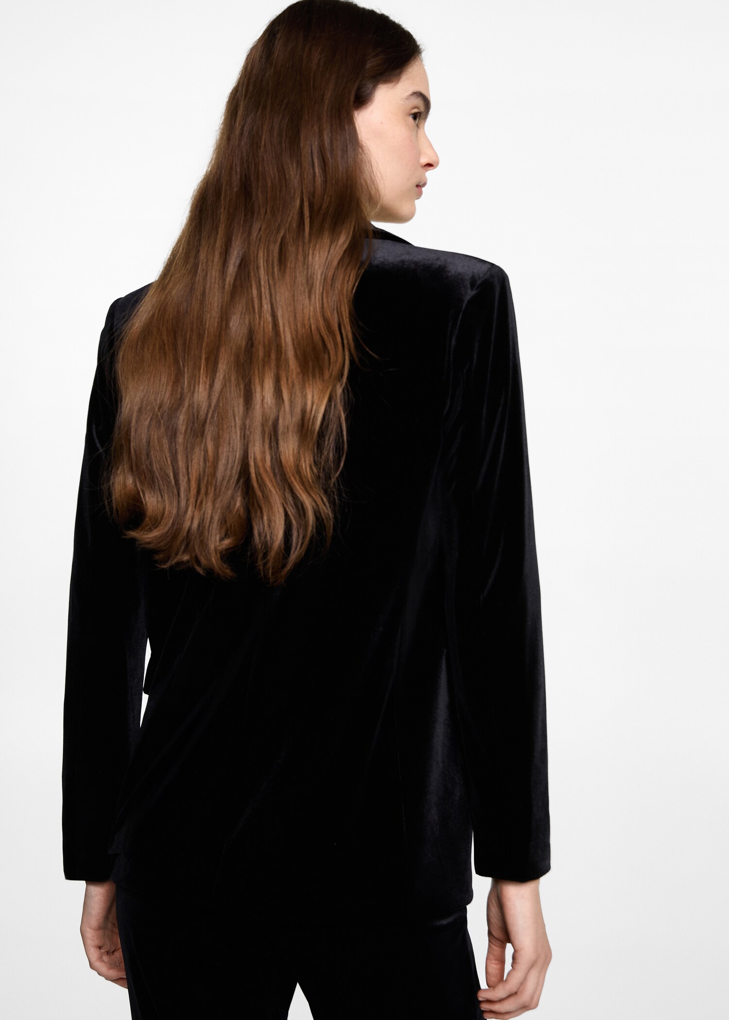 Velvet blazer - Reverse of the article