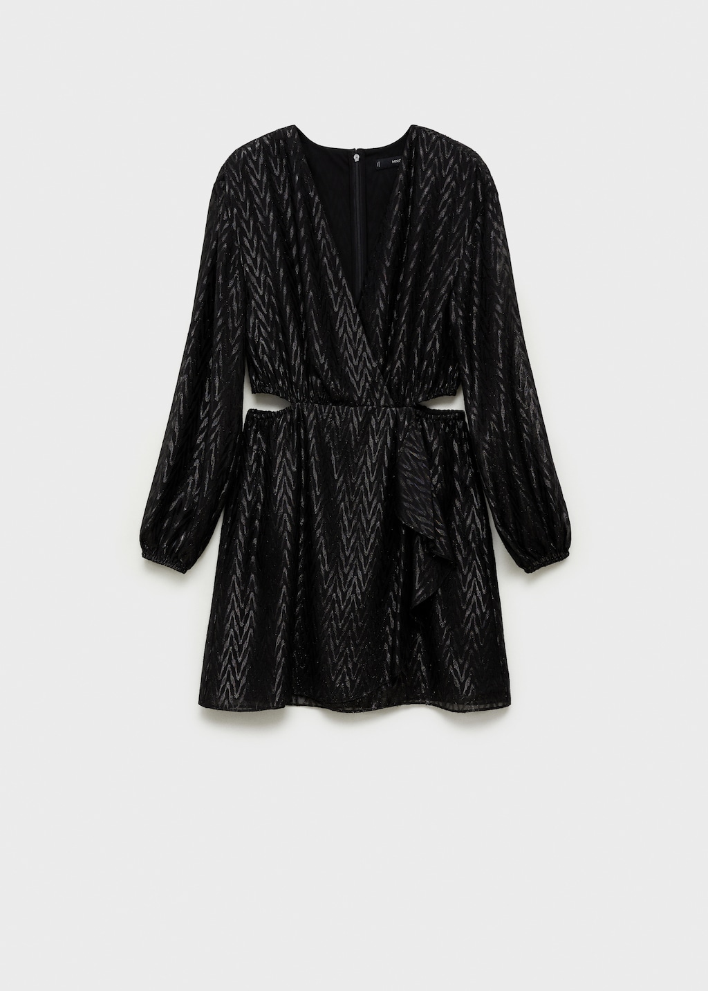 Wrap dress with side slits