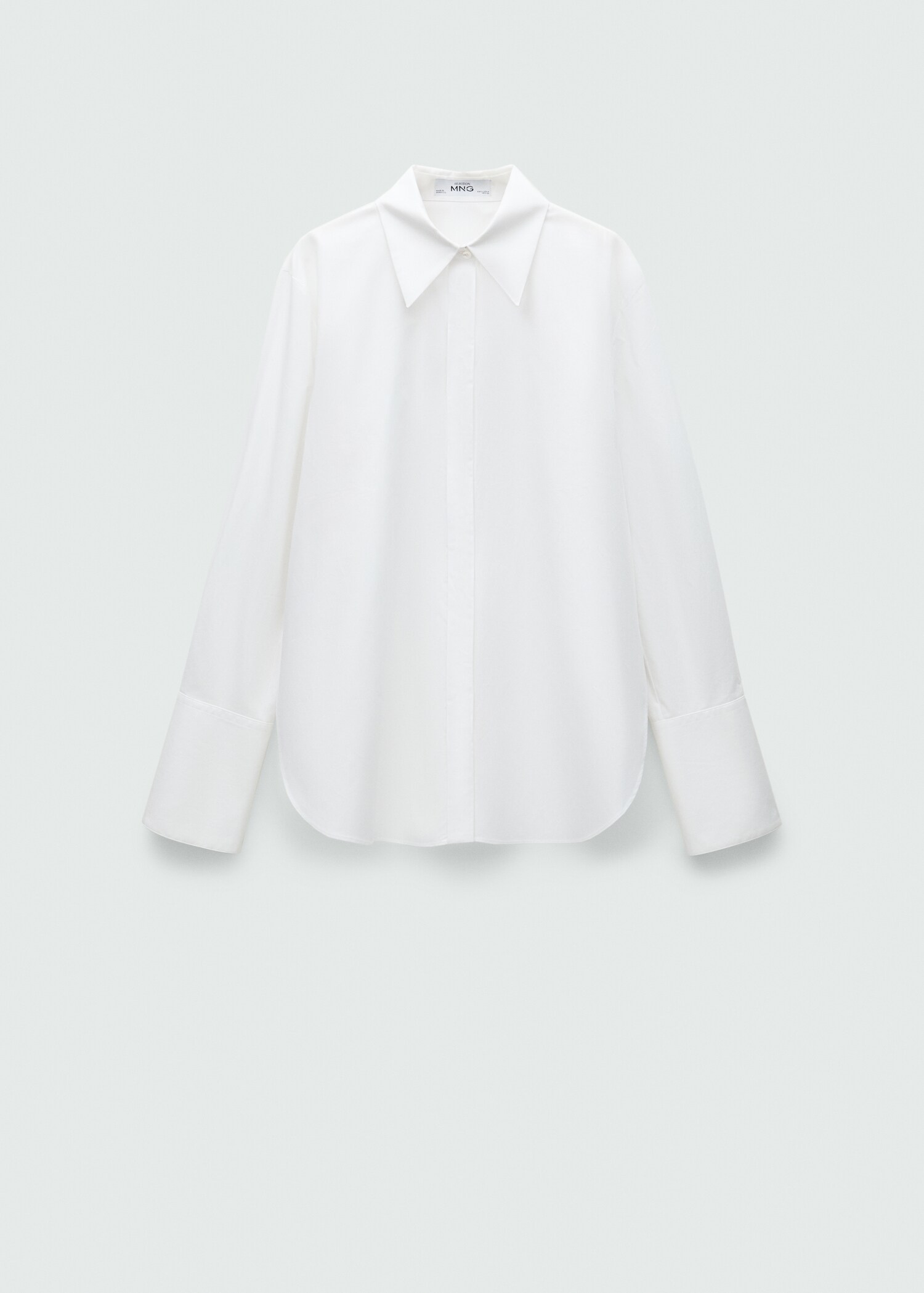 100% cotton oversized shirt - Article without model