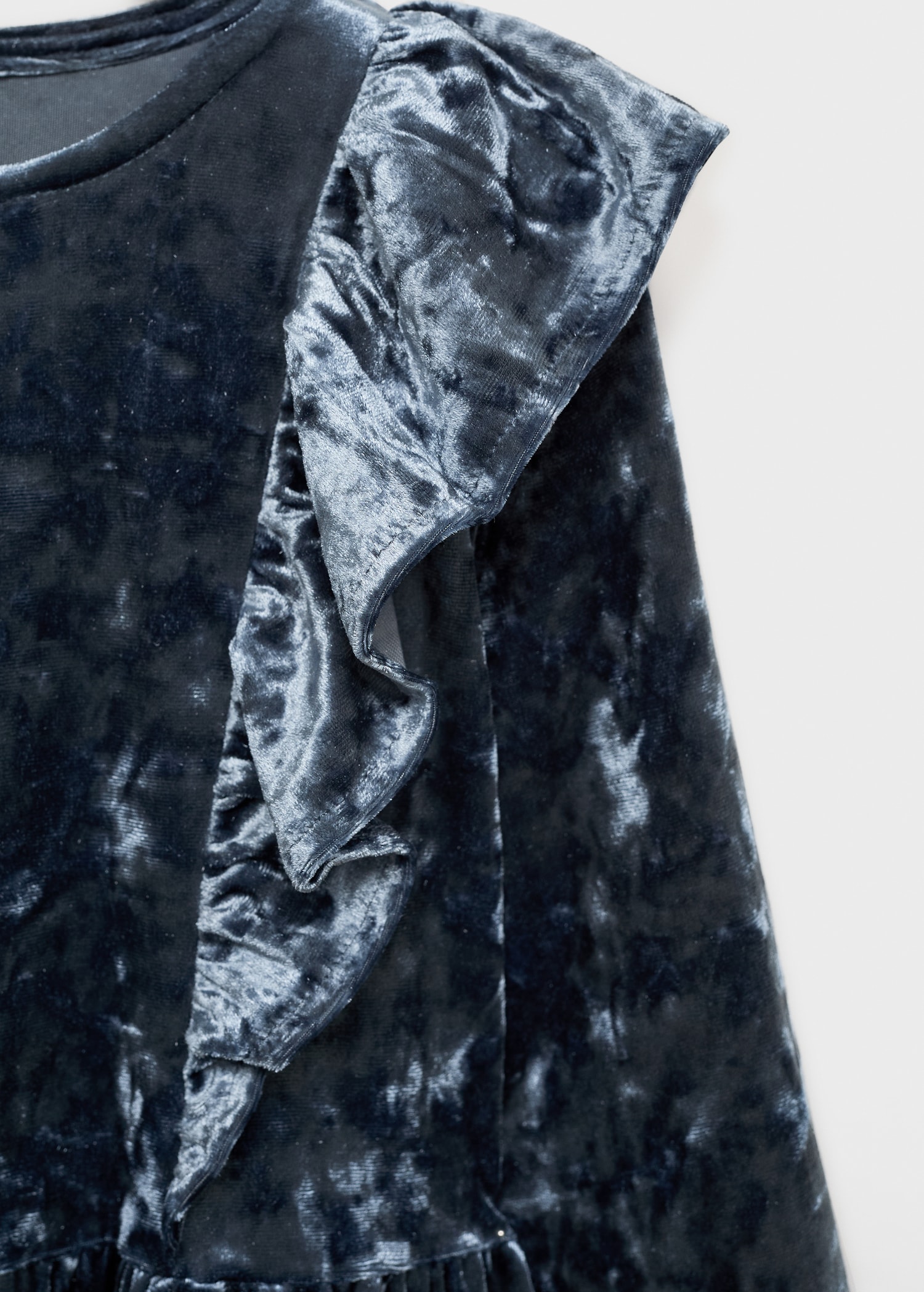 Ruffled velvet dress - Details of the article 8