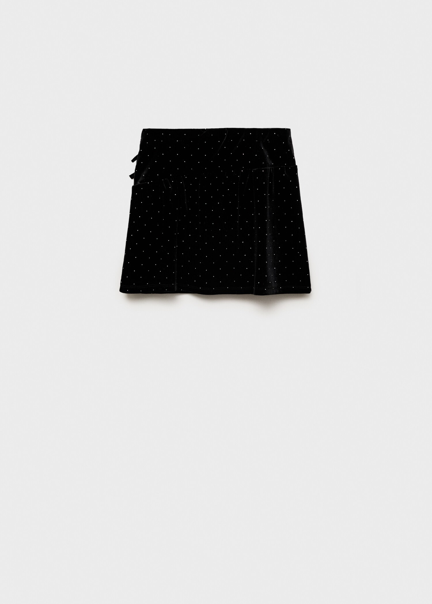 Rhinestone velvet skirt - Reverse of the article