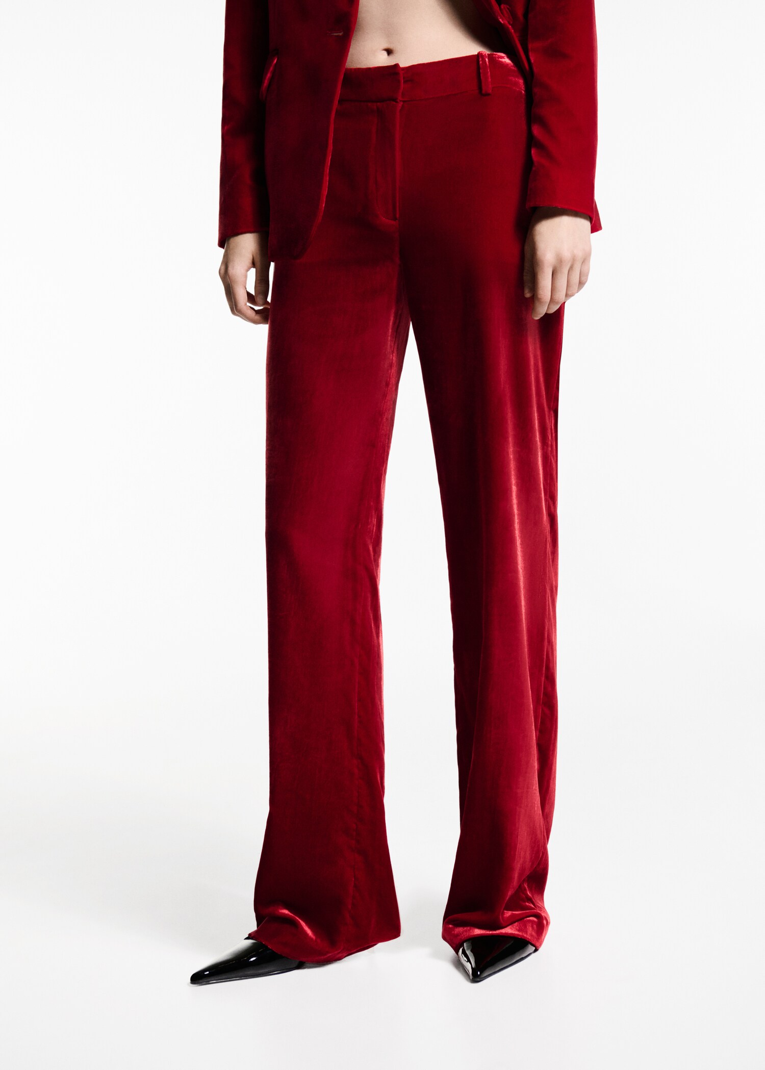 Velvet suit trousers - Medium plane