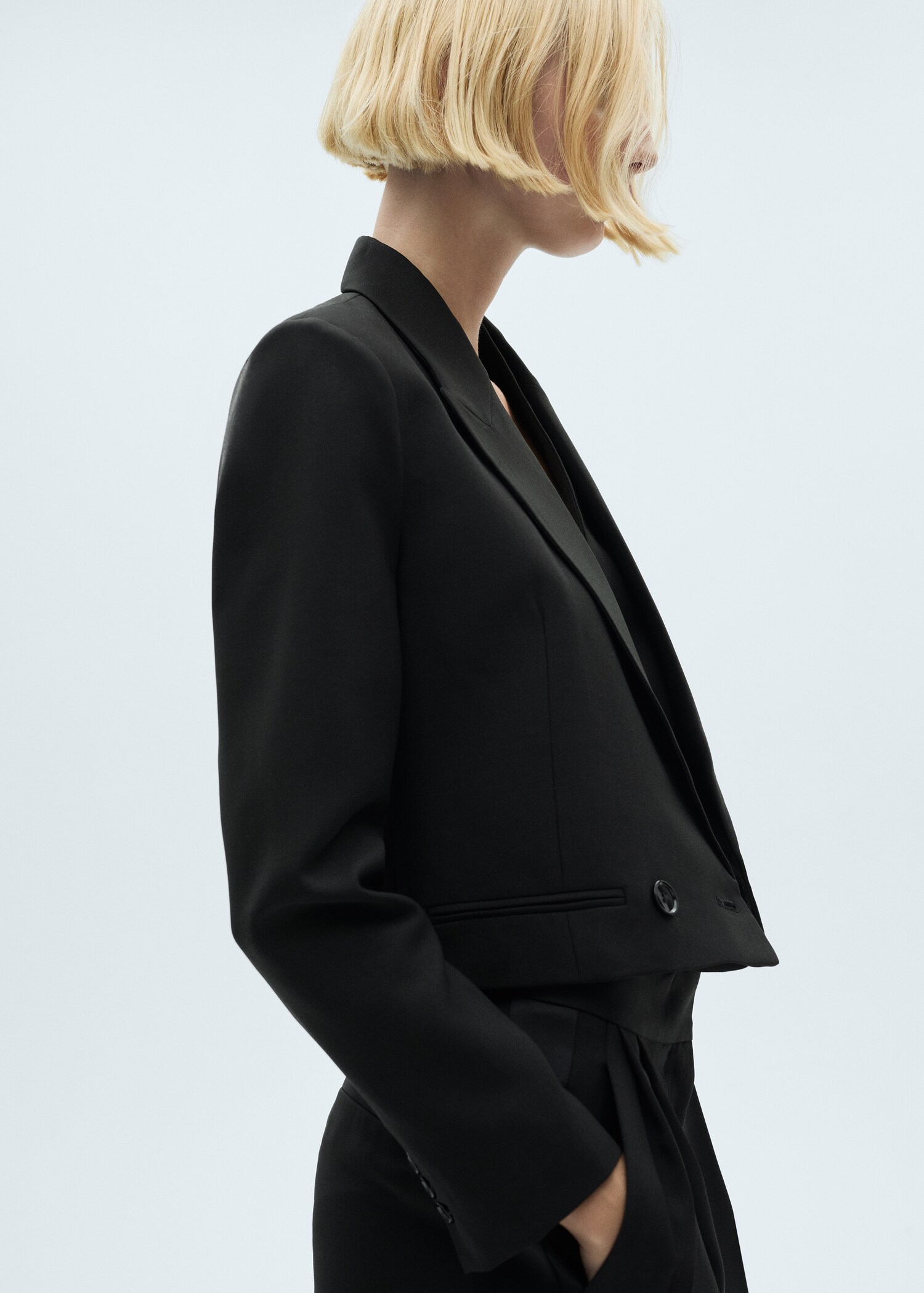 Blazer crop double boutonnage - Détail de l'article 6
