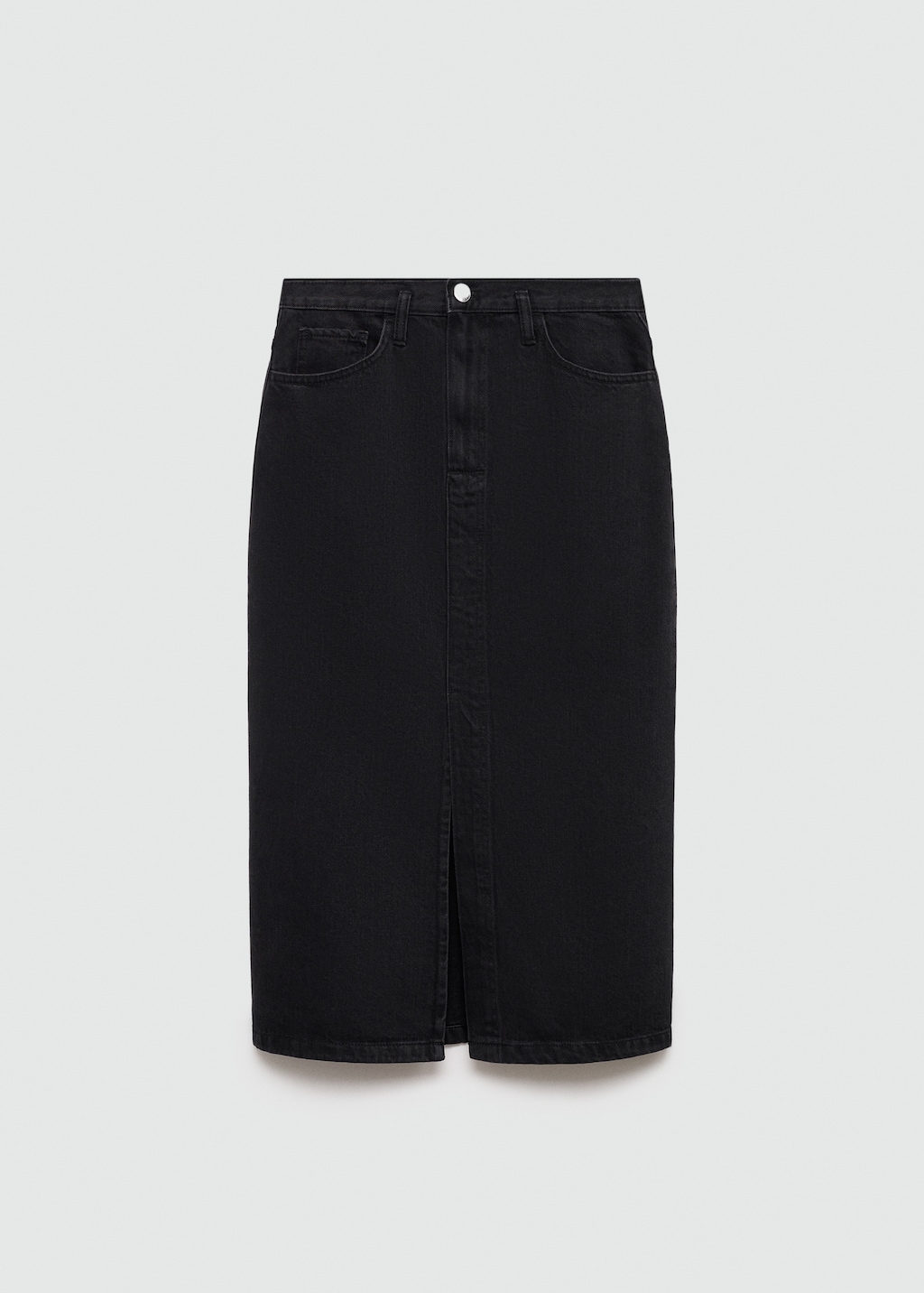 Black jean skirt on sale online