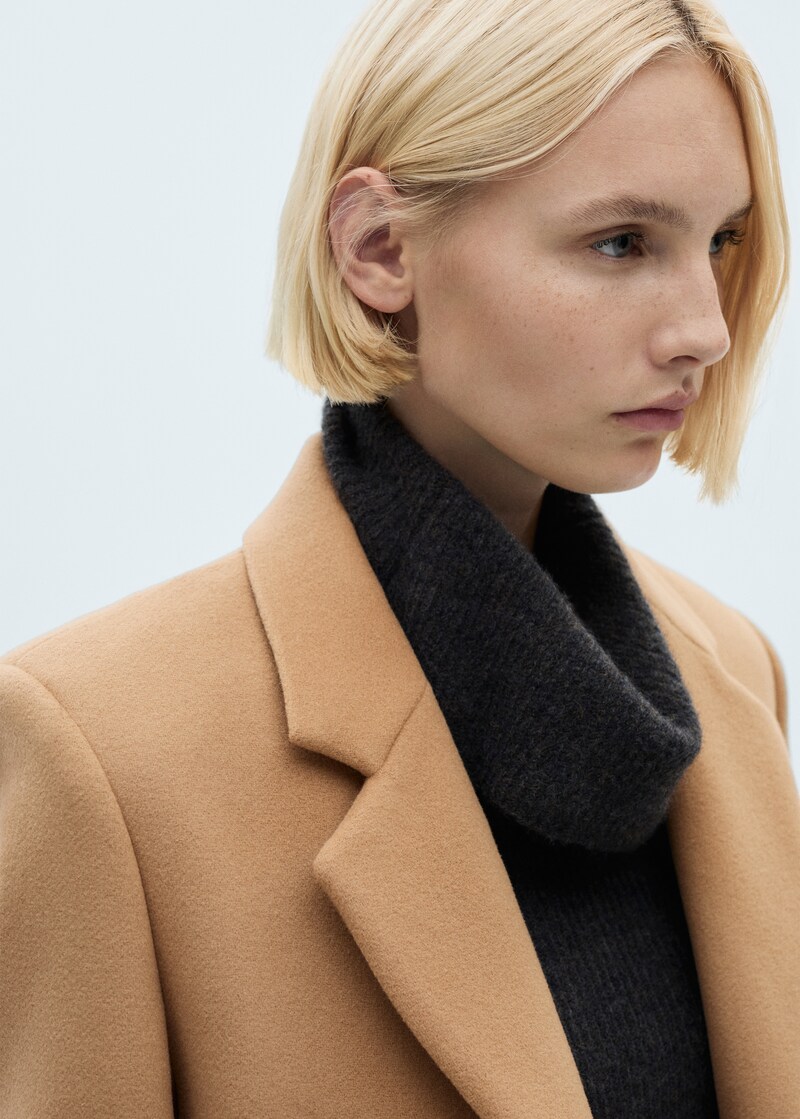 Virgin wool midi Coat