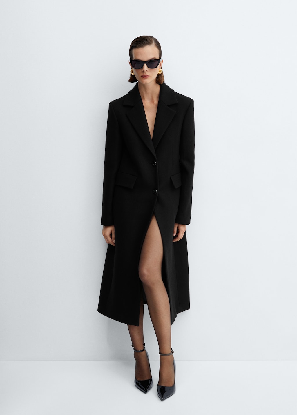 Structured wool coat