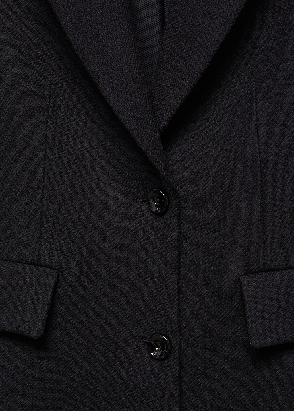 Manteau en laine structure