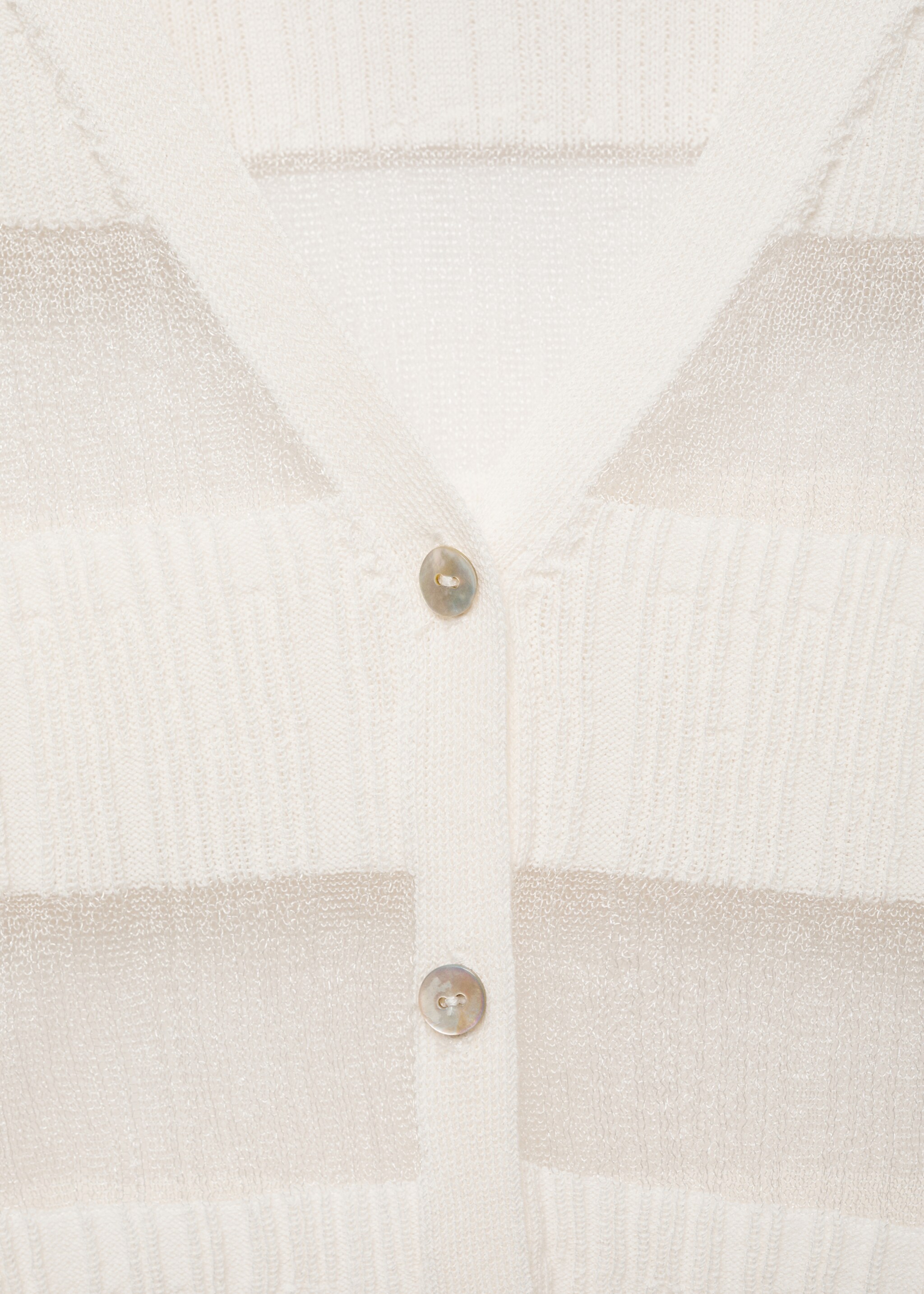 Semitransparent textured cardigan - Деталь изделия 8
