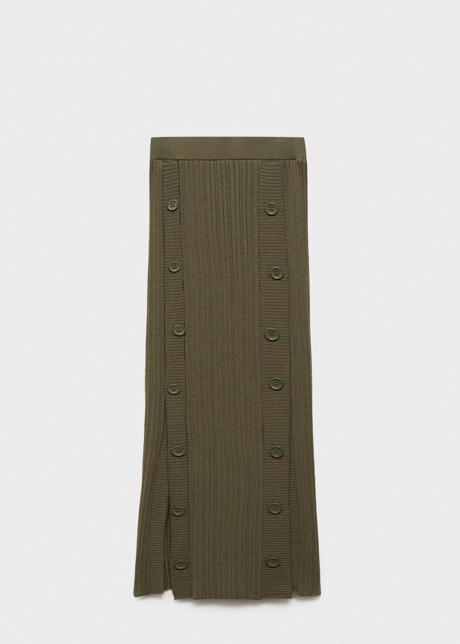 Buttoned knit skirt - Article without model