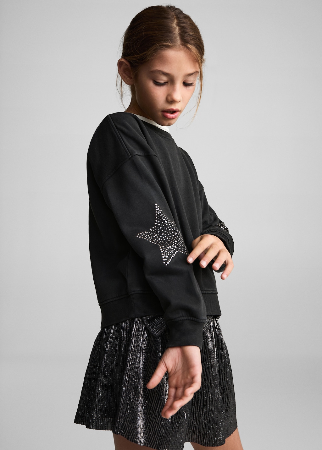 Girls star sweatshirt hotsell