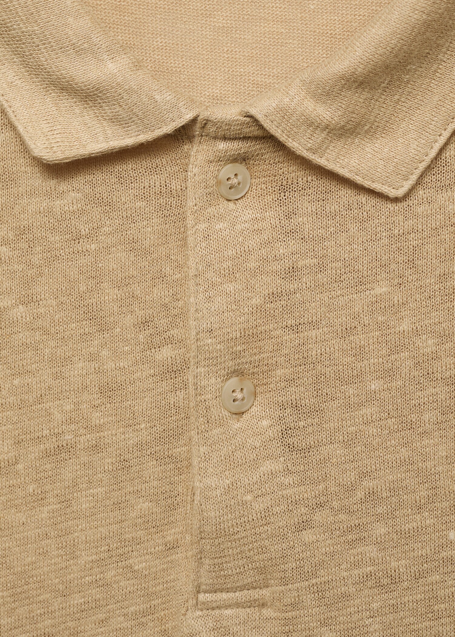 Slim fit poloshirt van 100% linnen - Detail van het artikel 8