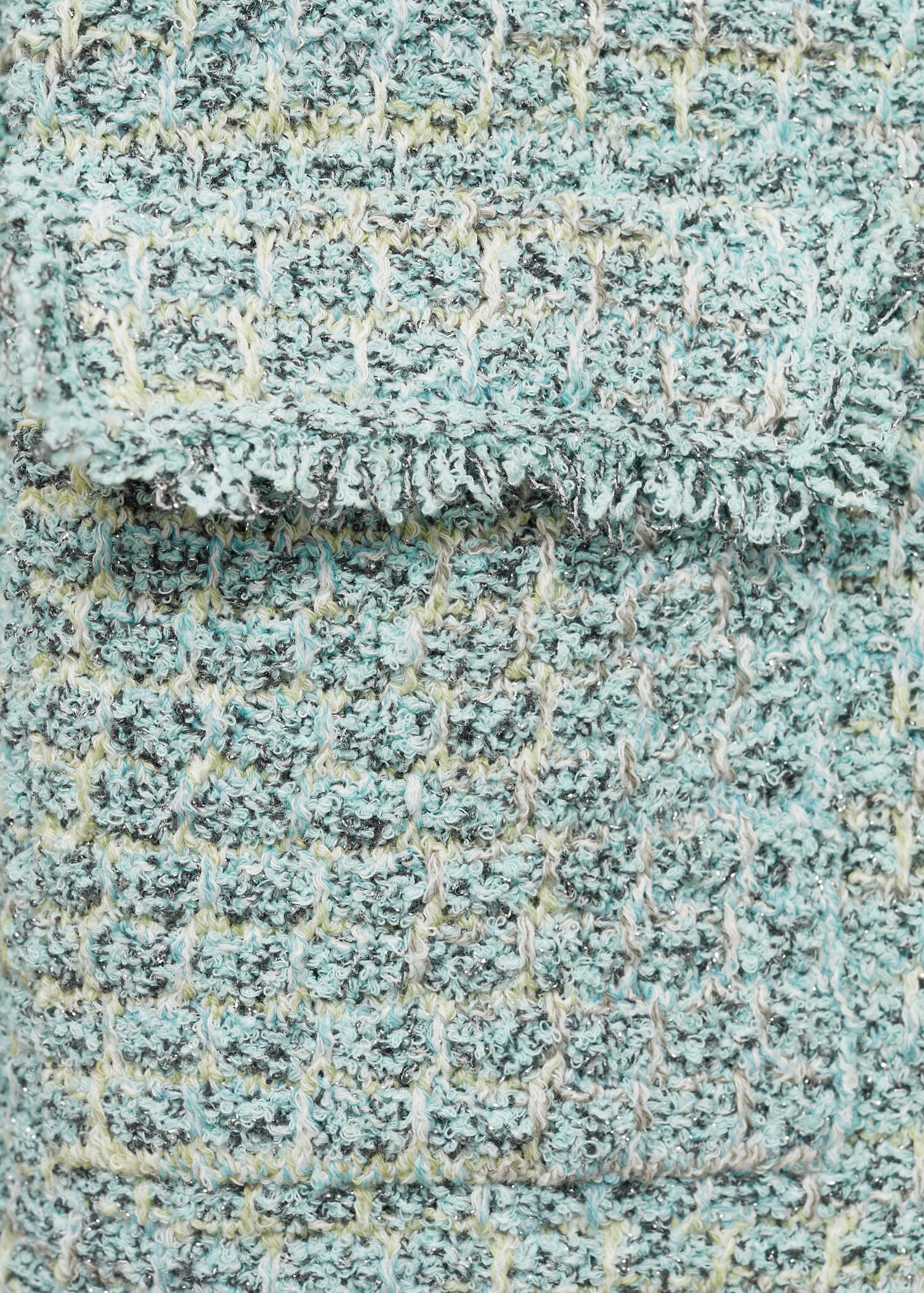 Veste tweed bords effilochés - Détail de l'article 0