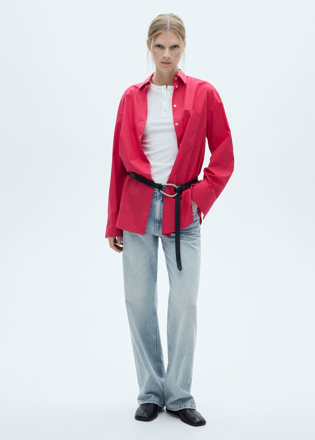 Mango Miami medium-rise straight-fit jeans