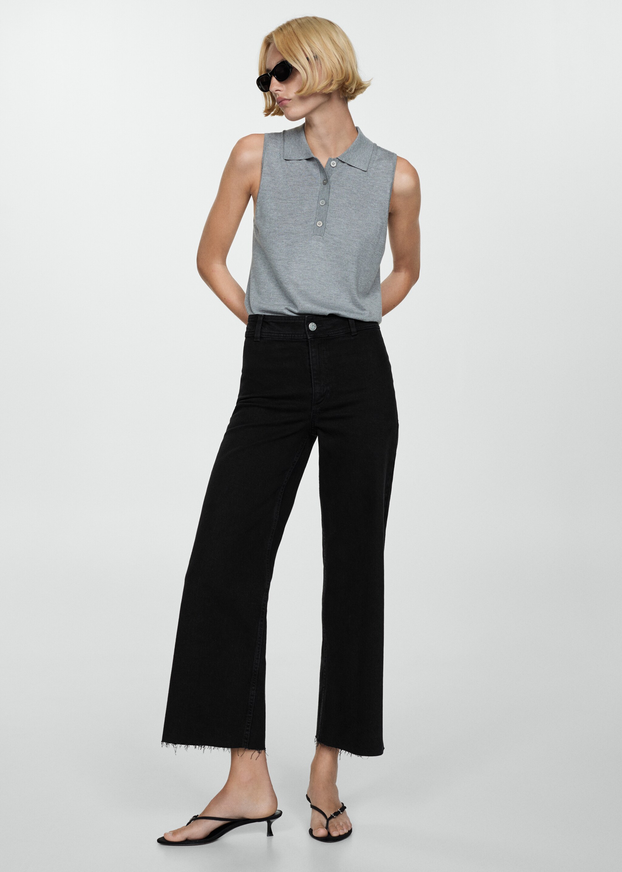 Catherin high-rise culotte jeans - General plane