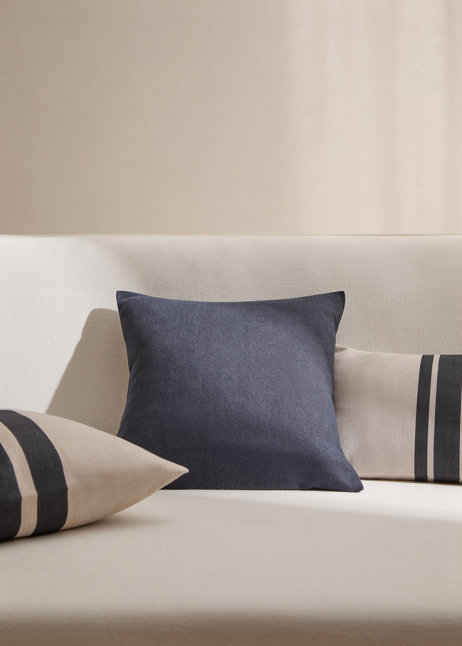 Plain cotton cushion cover 45x45 cm - General plane