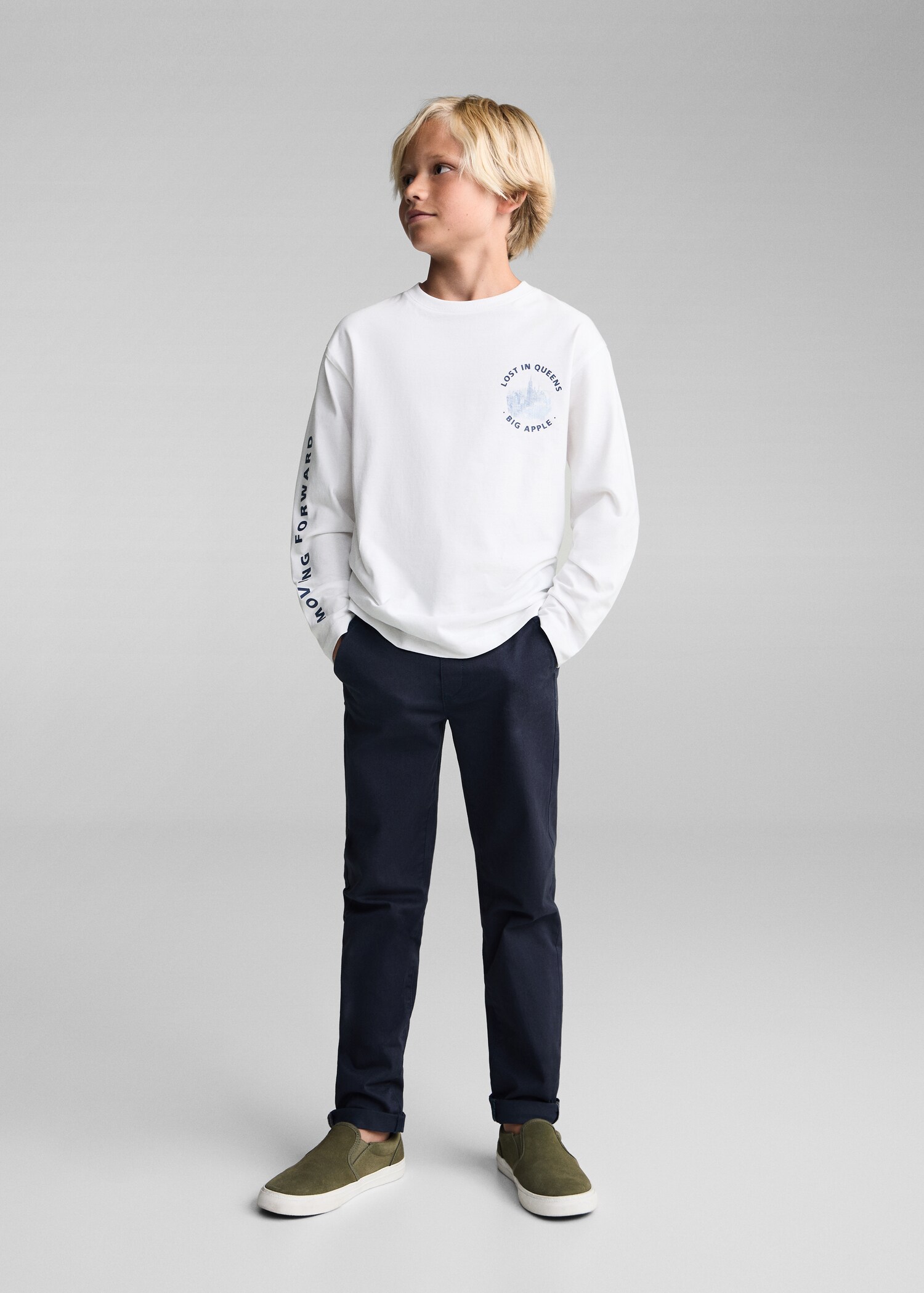 Printed long sleeve t-shirt - General plane